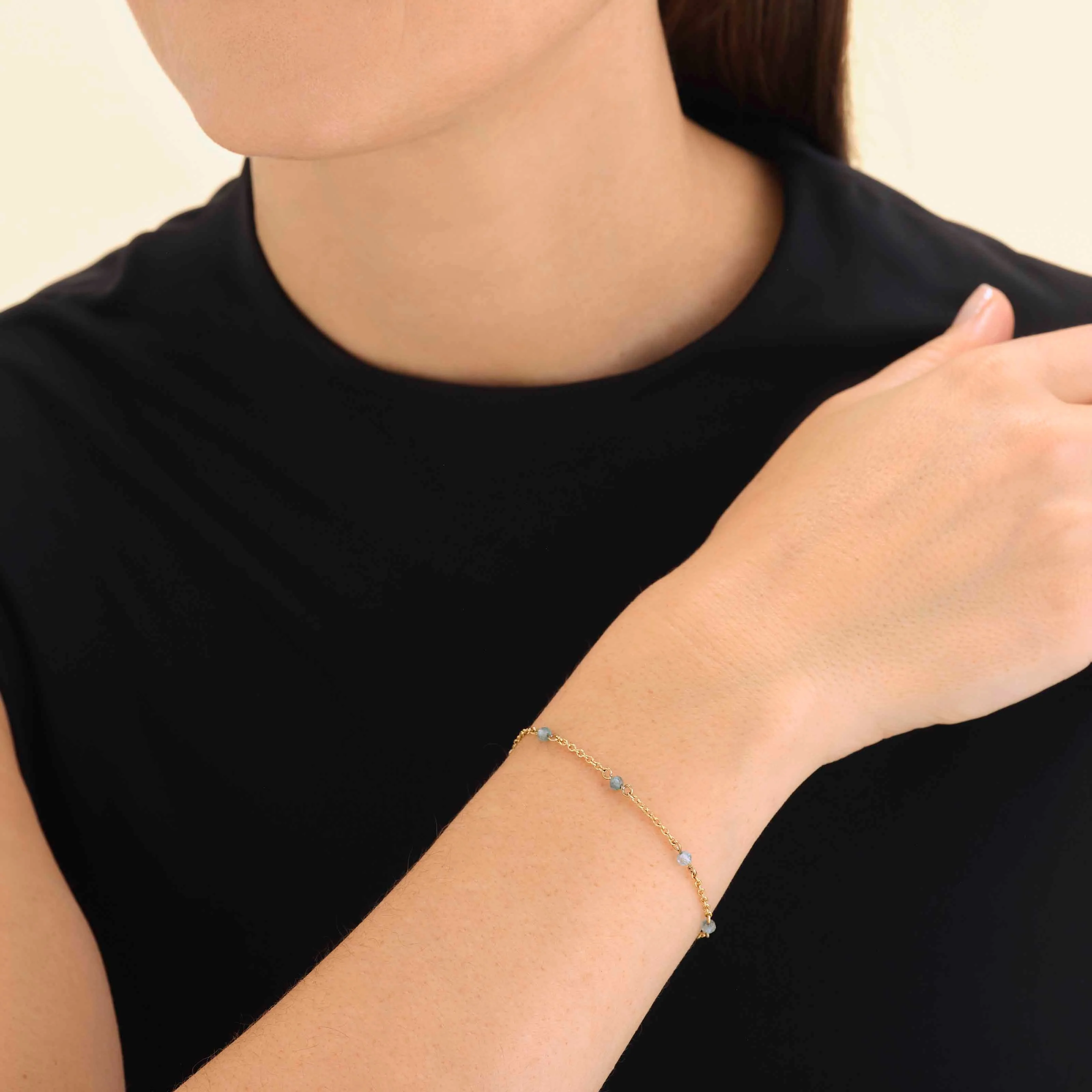 Bracelet en pierre bleu - Image 2