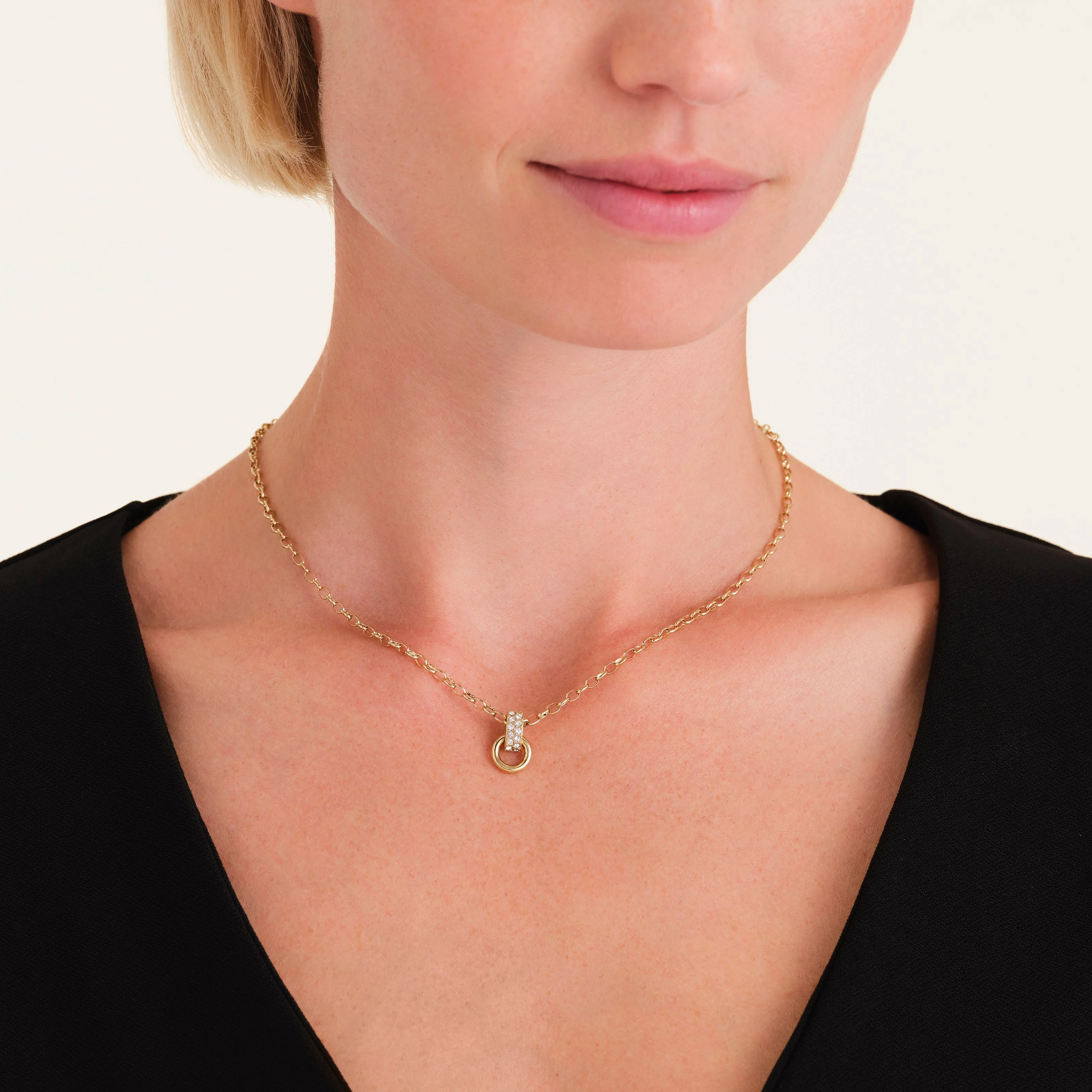 Collier Cristaux Et Rond - Image 2