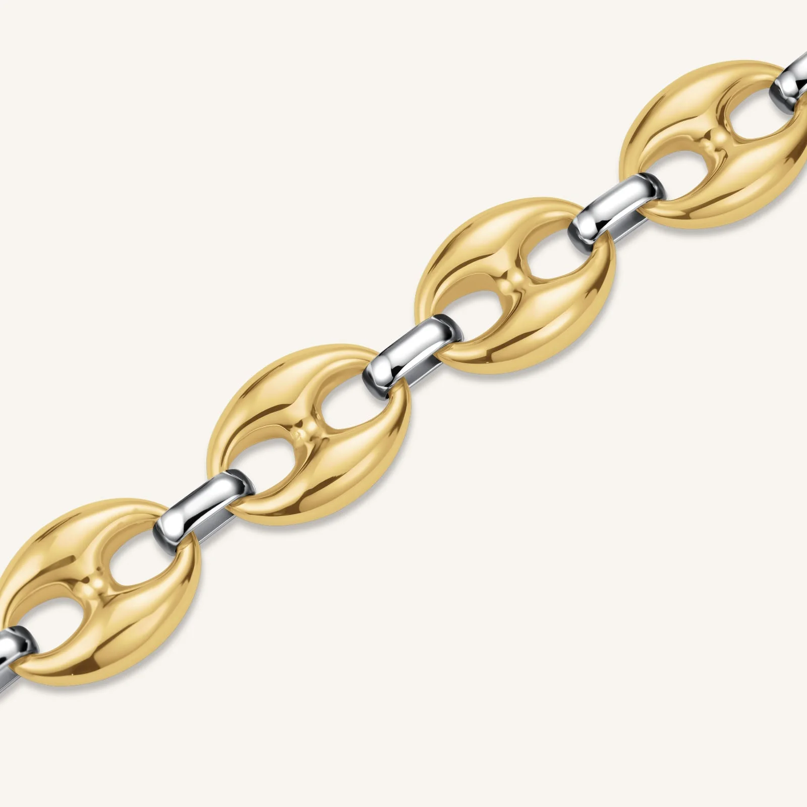 Bracelet Bicolore Grain de Café - Image 3