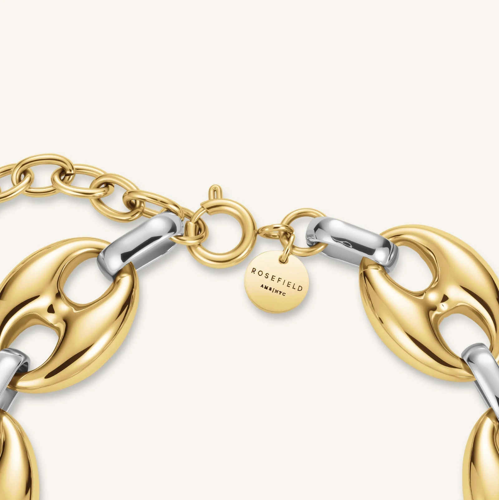 Bracelet Bicolore Grain de Café - Image 4