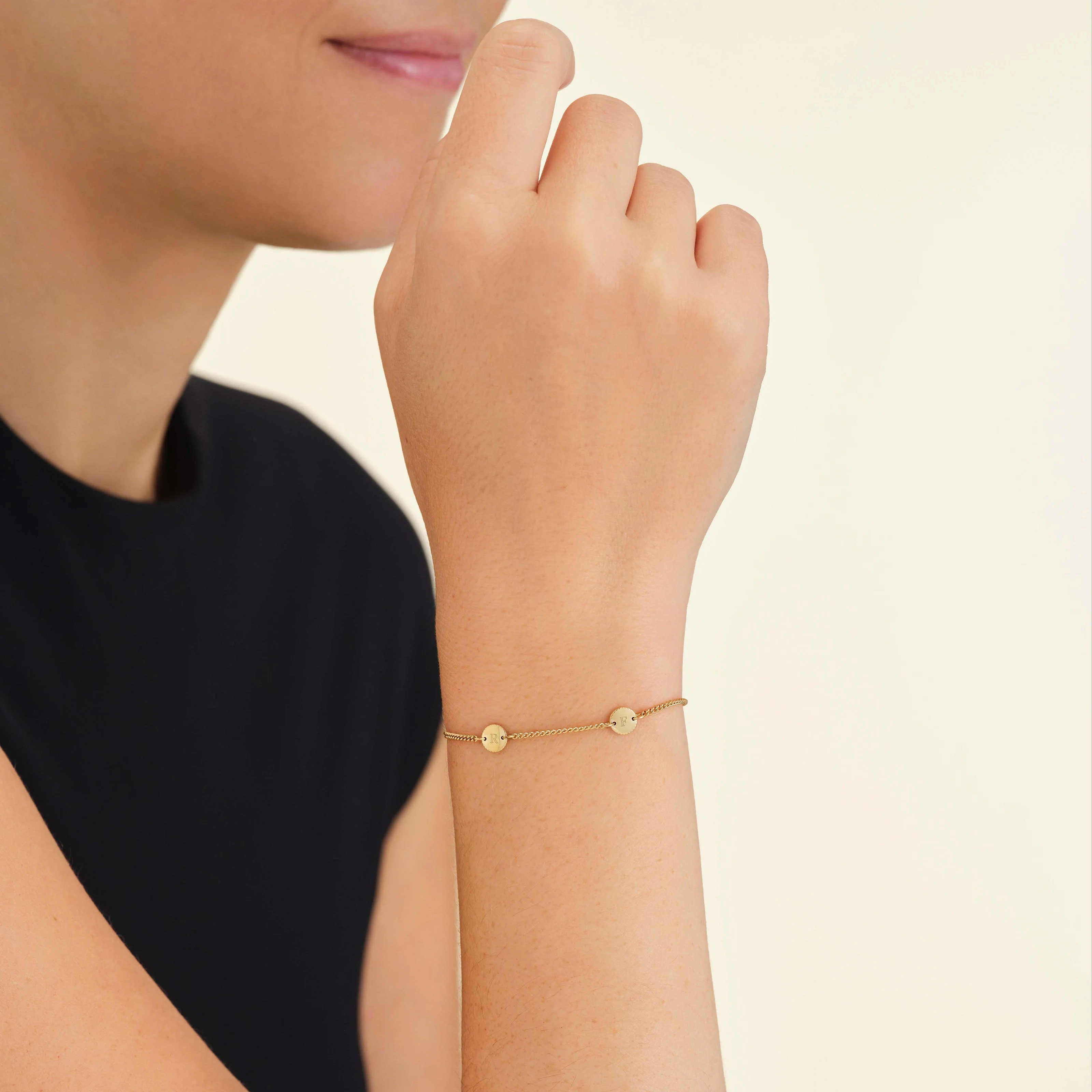 Bracelet 2 initiales - Image 8