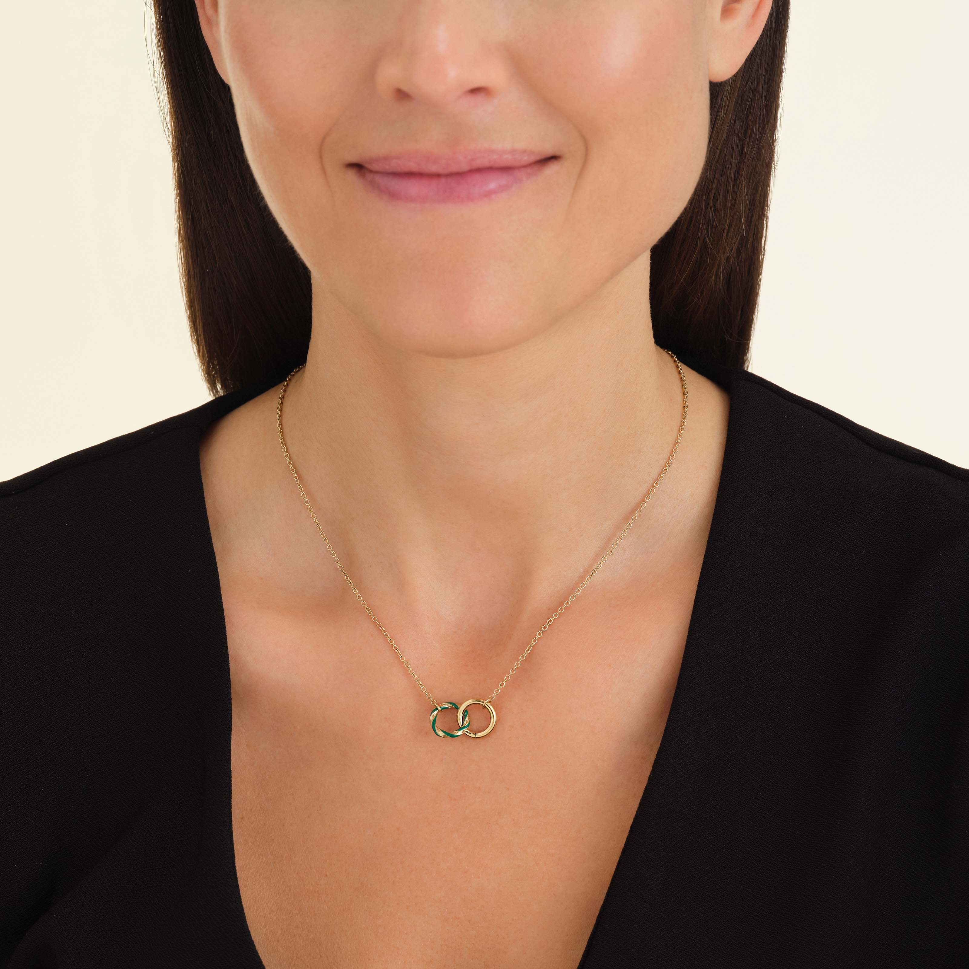 Collier Anneaux Émeraude - Image 2