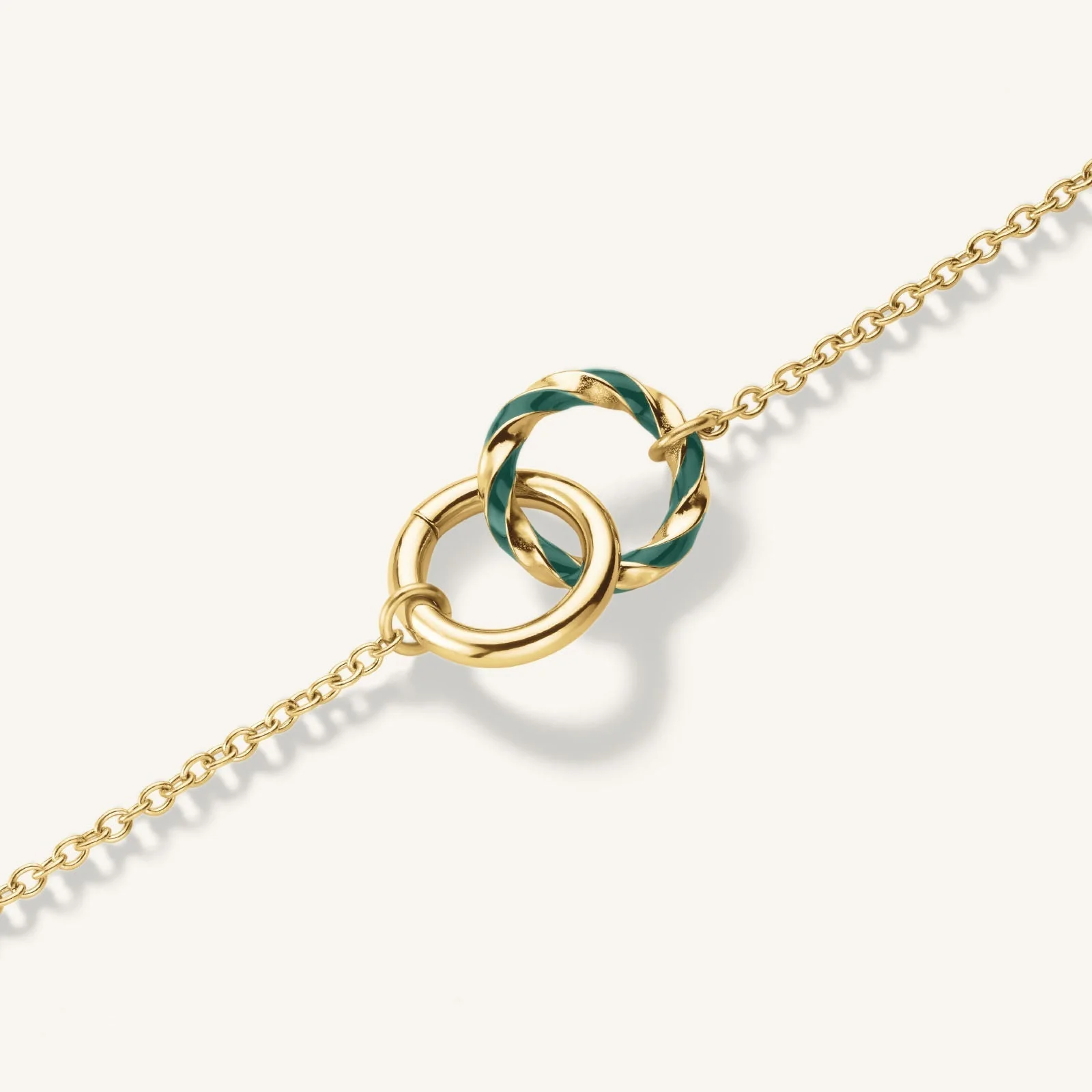 Collier Anneaux Émeraude - Image 3