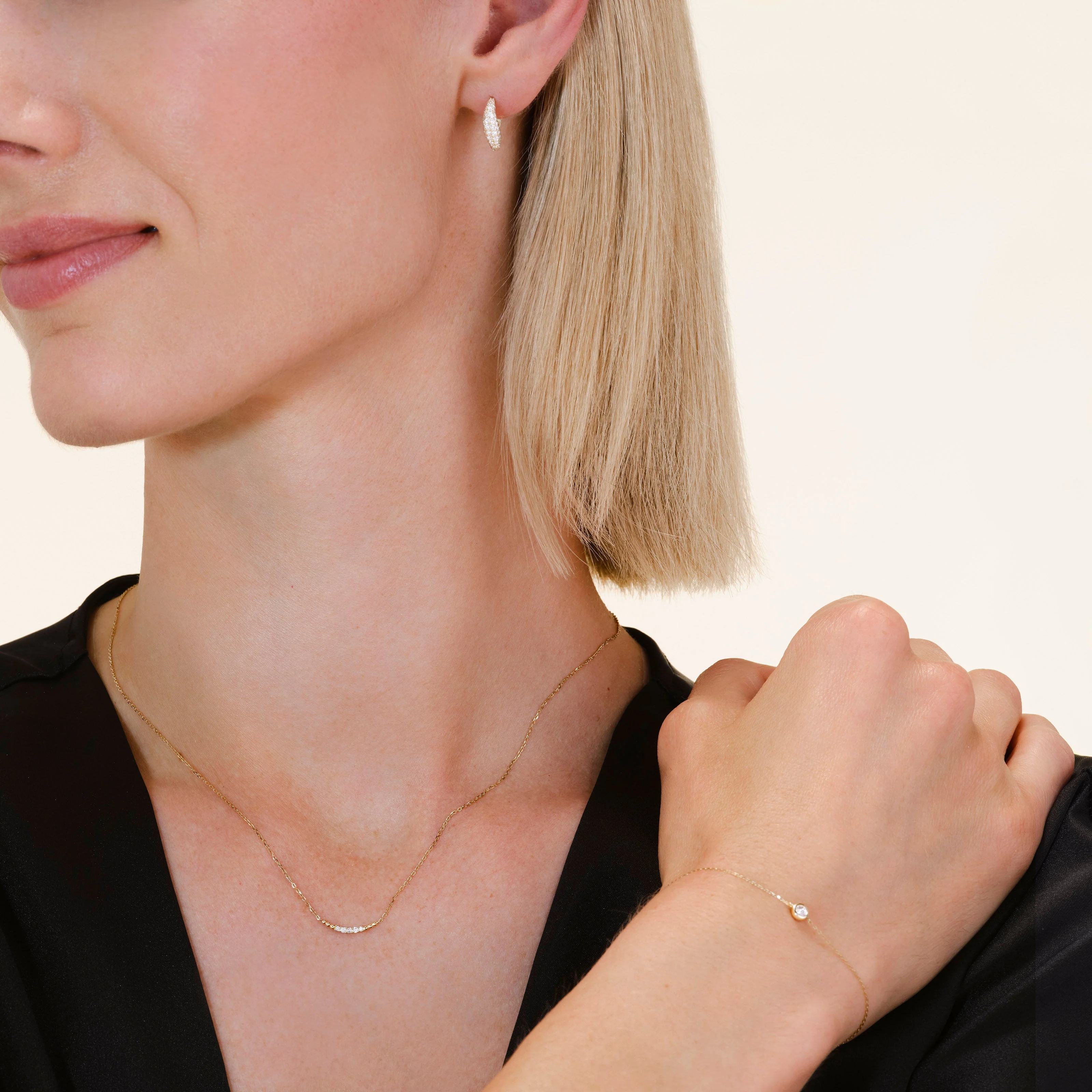 Eterna Pave Hoops - Image 2