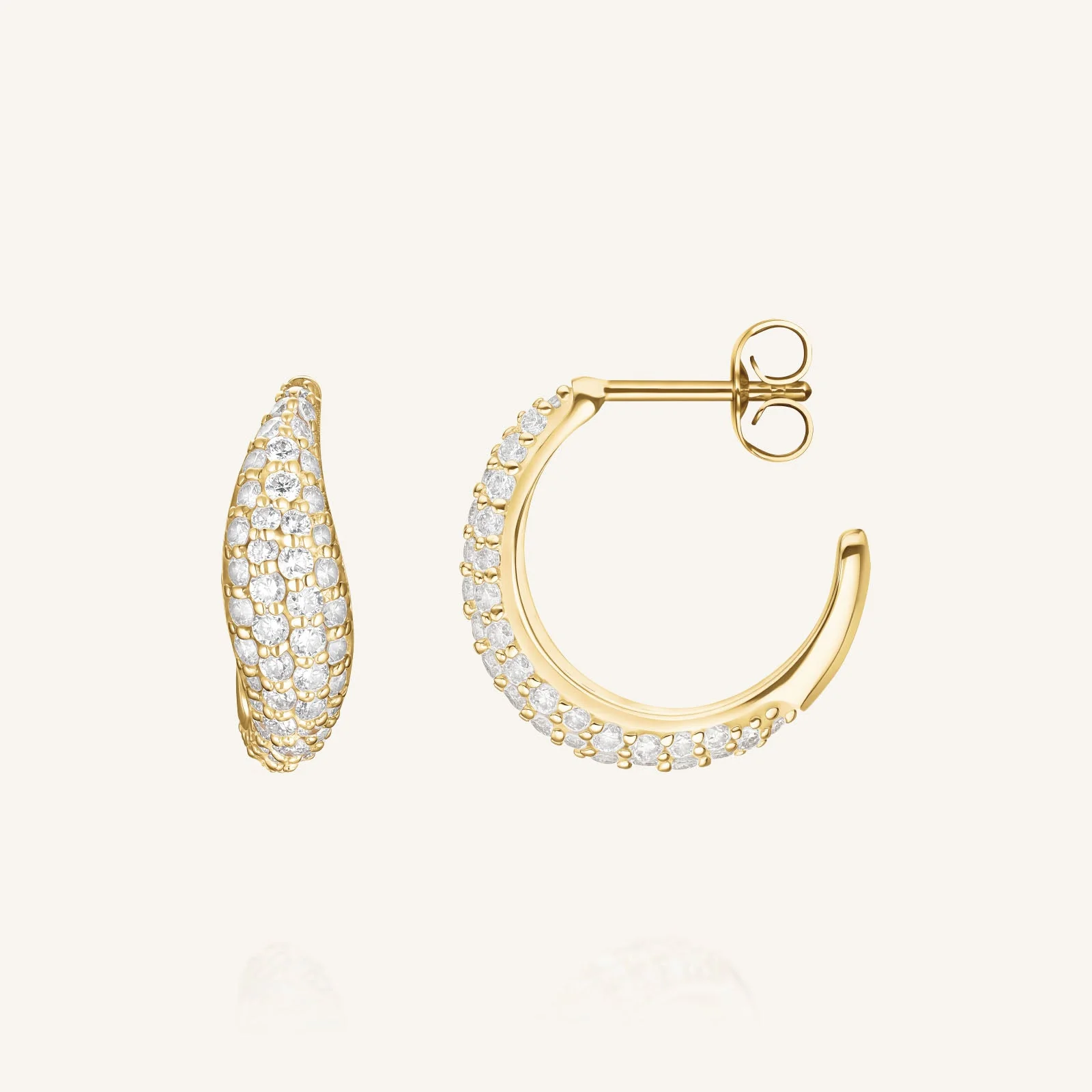 Eterna Pave Hoops - Image 4