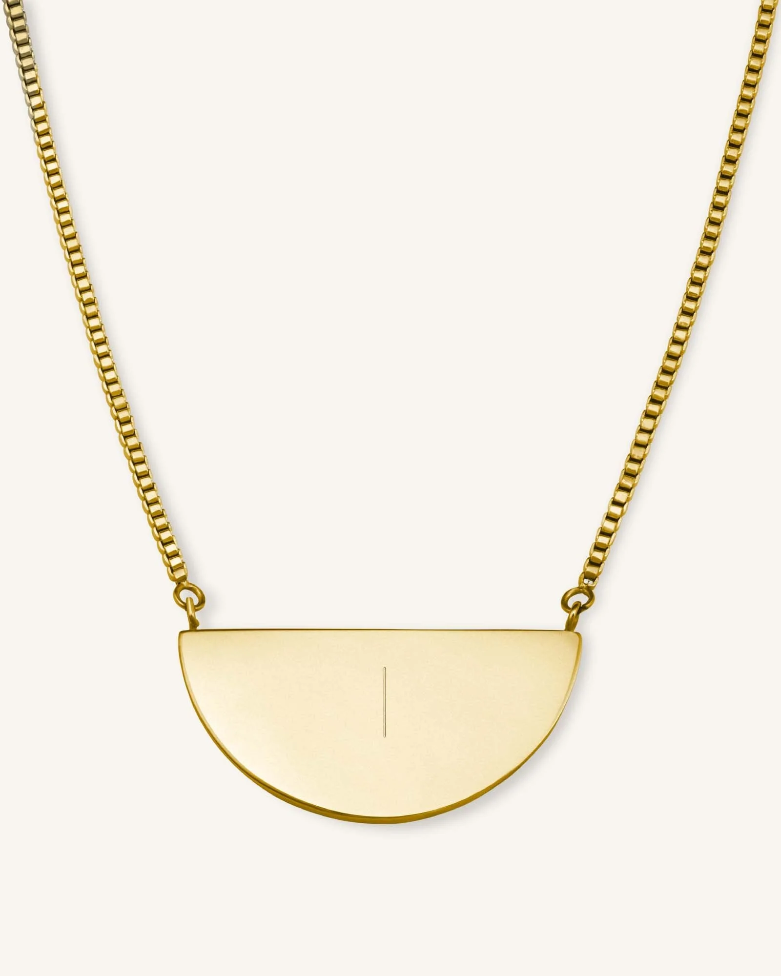 Collier Demi-Lune Avec Initiale - Image 2