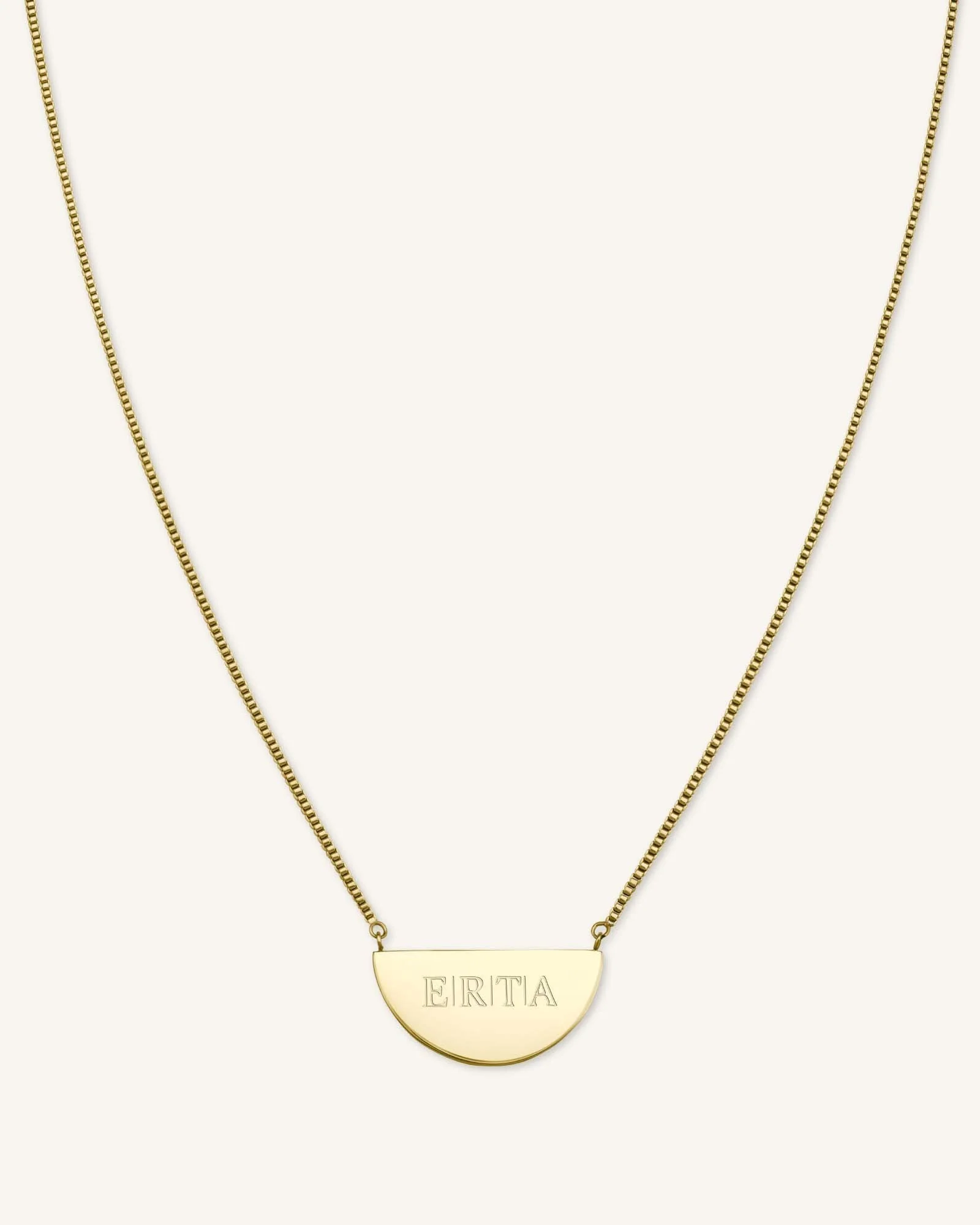 Collier Demi-Lune Avec Initiale - Image 4