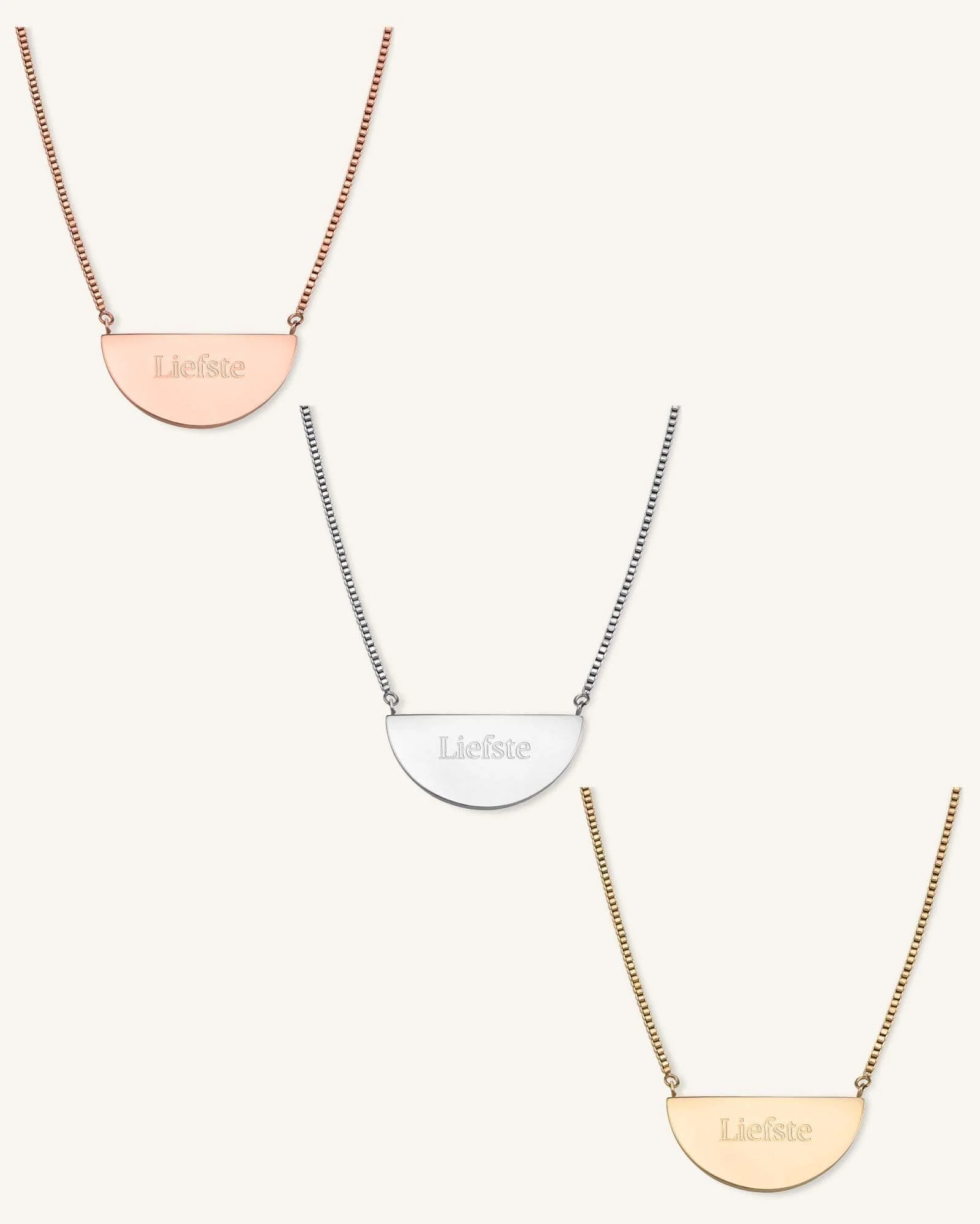 Collier Demi-Lune Avec Initiale - Image 7