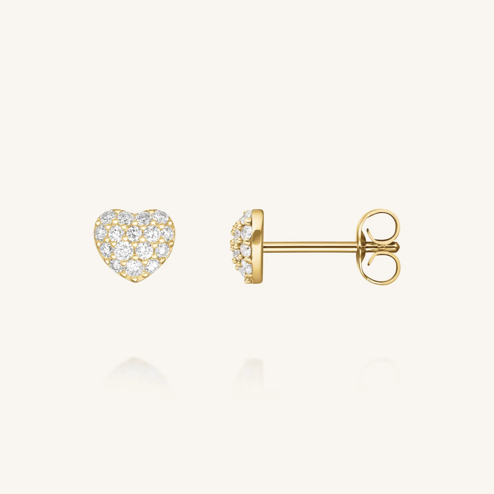 Heart Pave Studs - Image 4