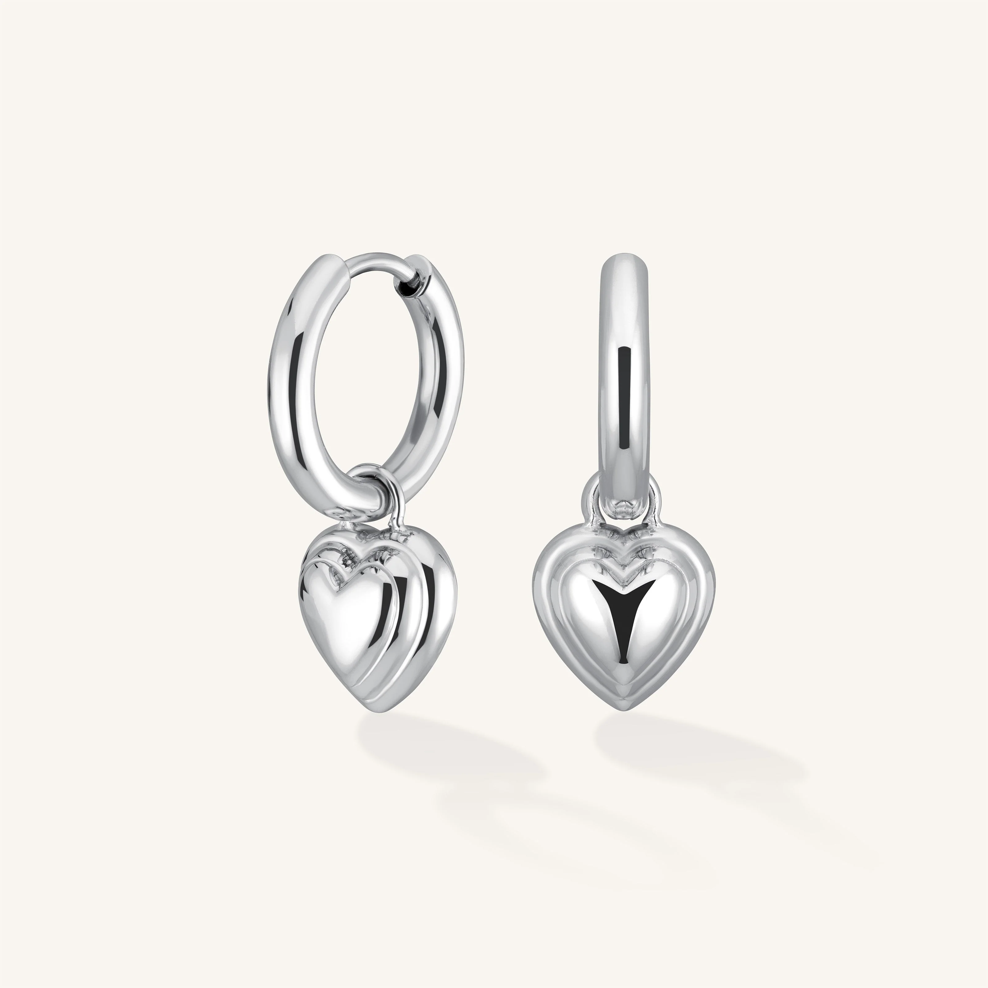 Boucles d'oreilles Breloque Cœur - Image 2