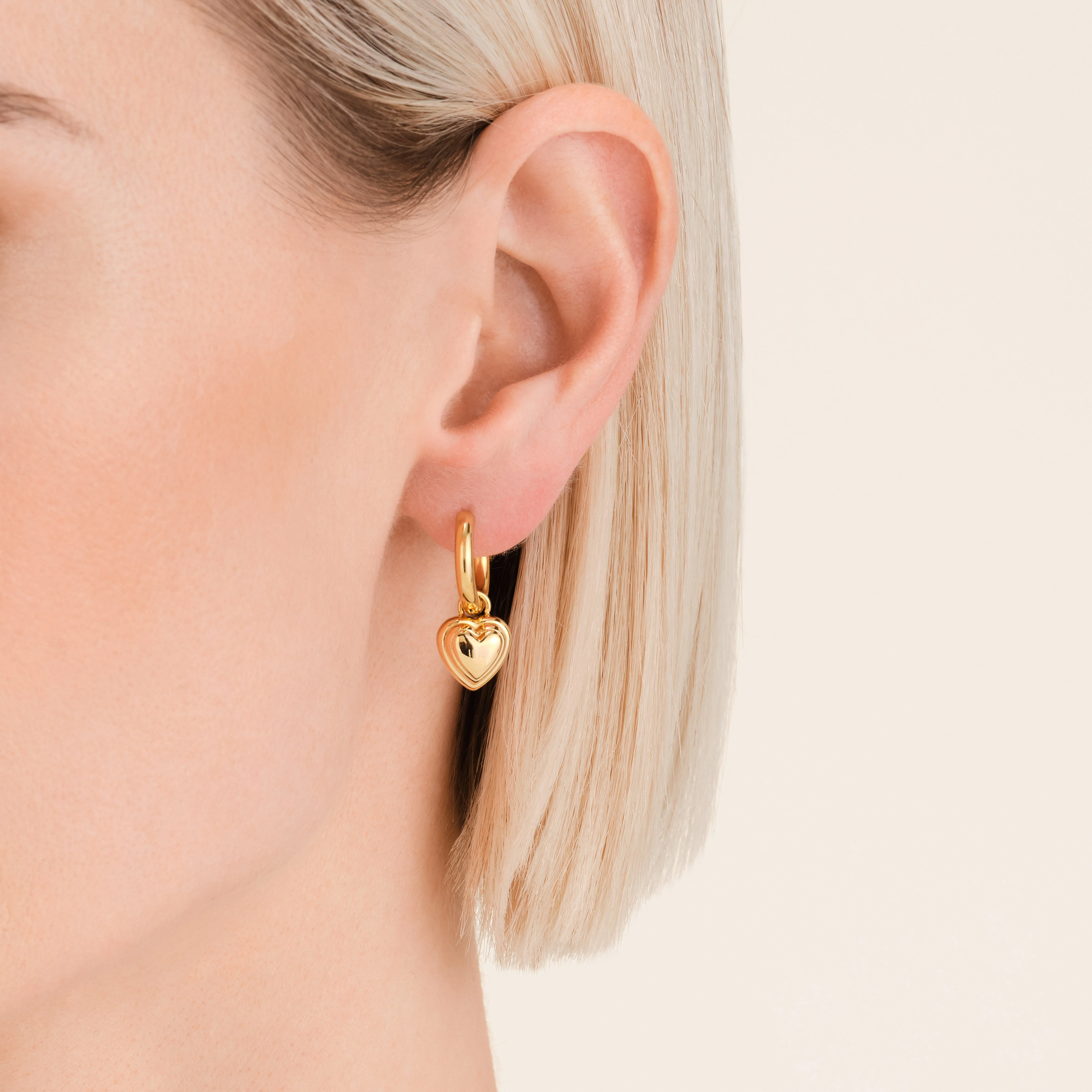 Boucles d'oreilles Breloque Cœur - Image 3