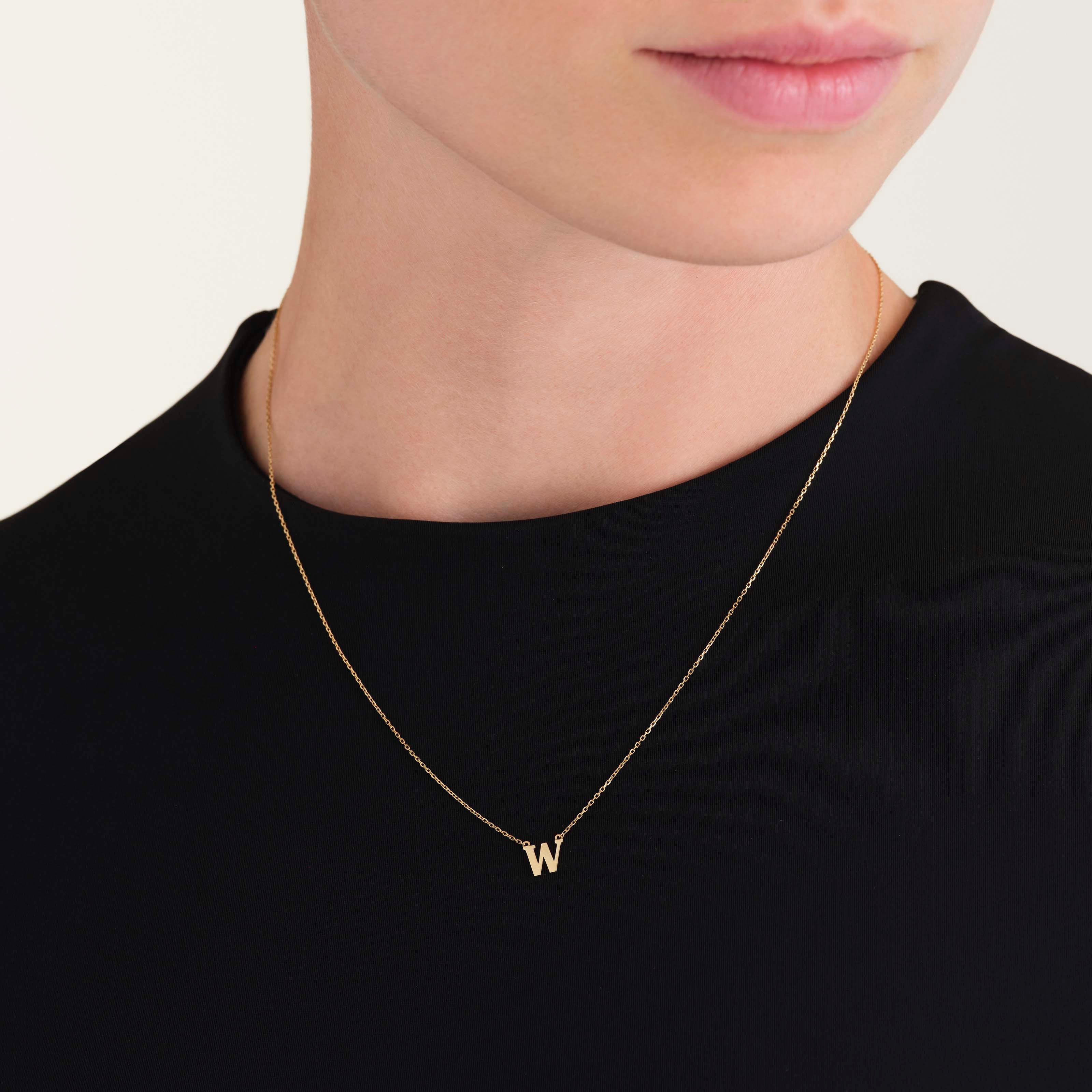 Collier Initiale W - Image 2