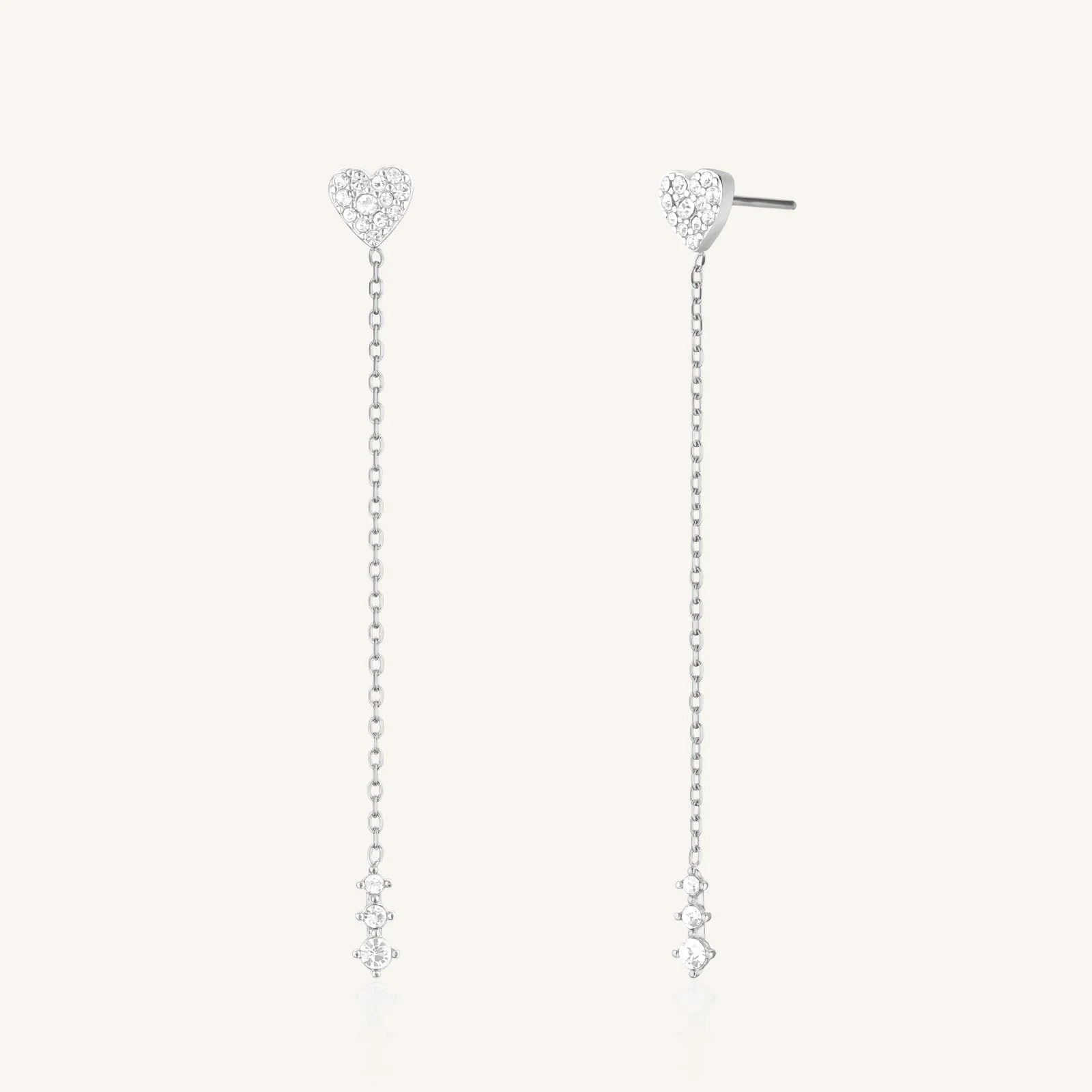 Boucles d’Oreilles Cœur Longues - Image 4