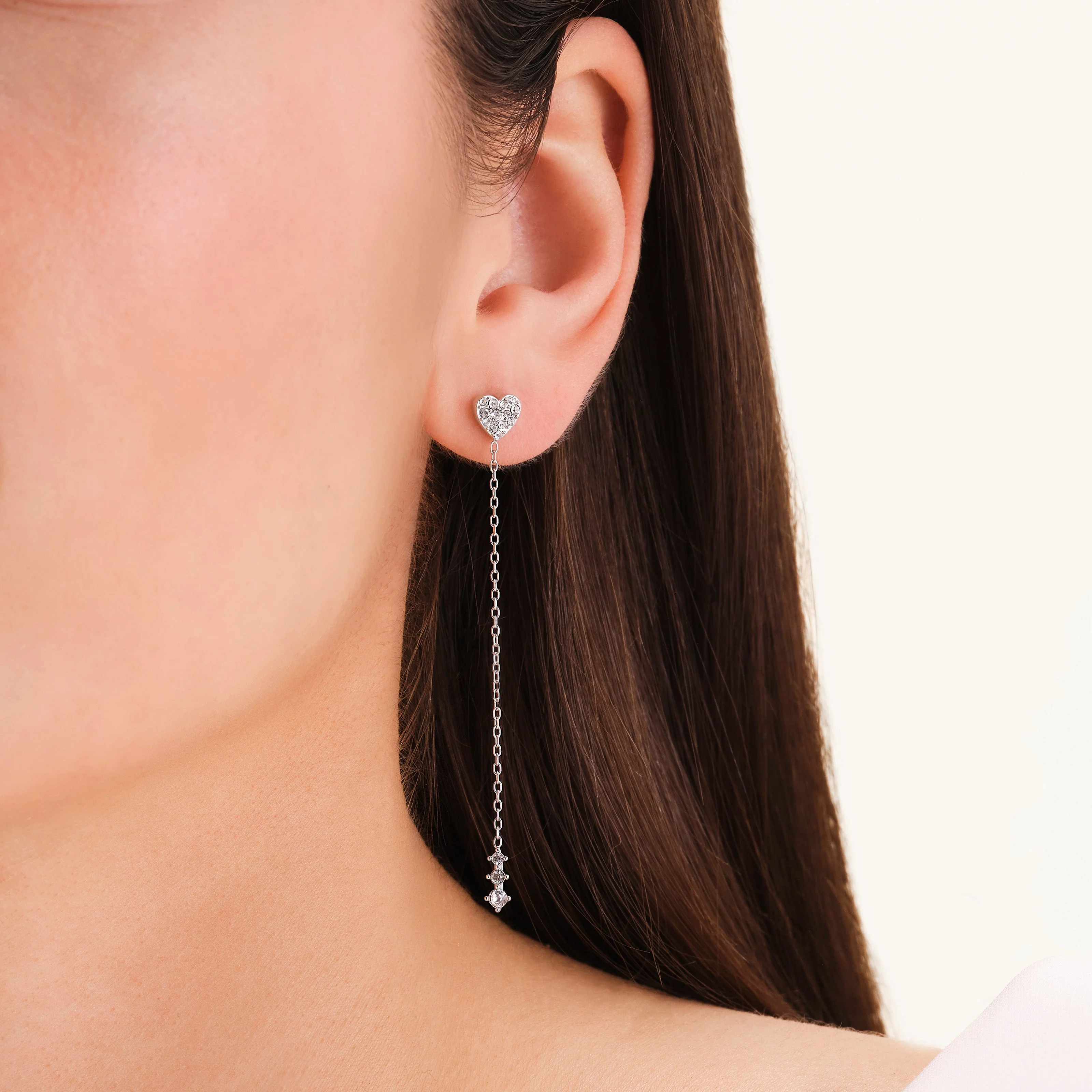 Boucles d’Oreilles Cœur Longues - Image 5