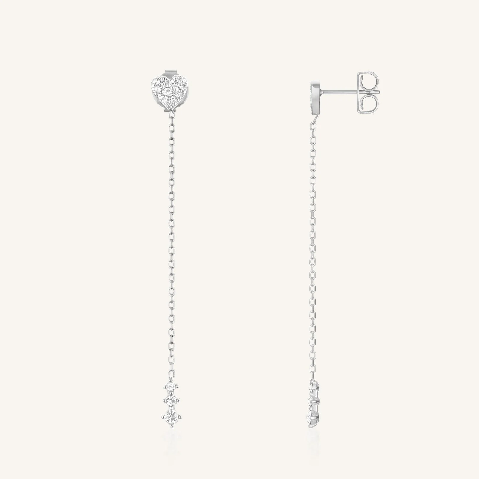 Boucles d’Oreilles Cœur Longues - Image 6