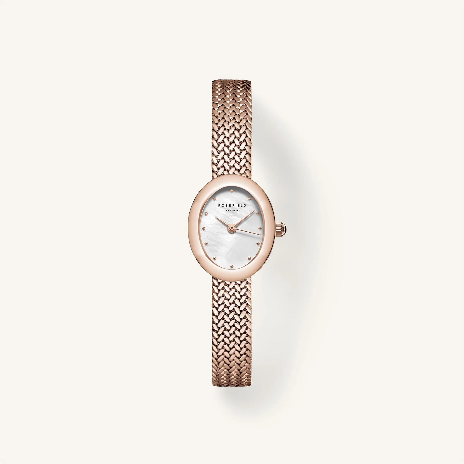 Mini Oval Or Rose - Avec gravure - Image 2