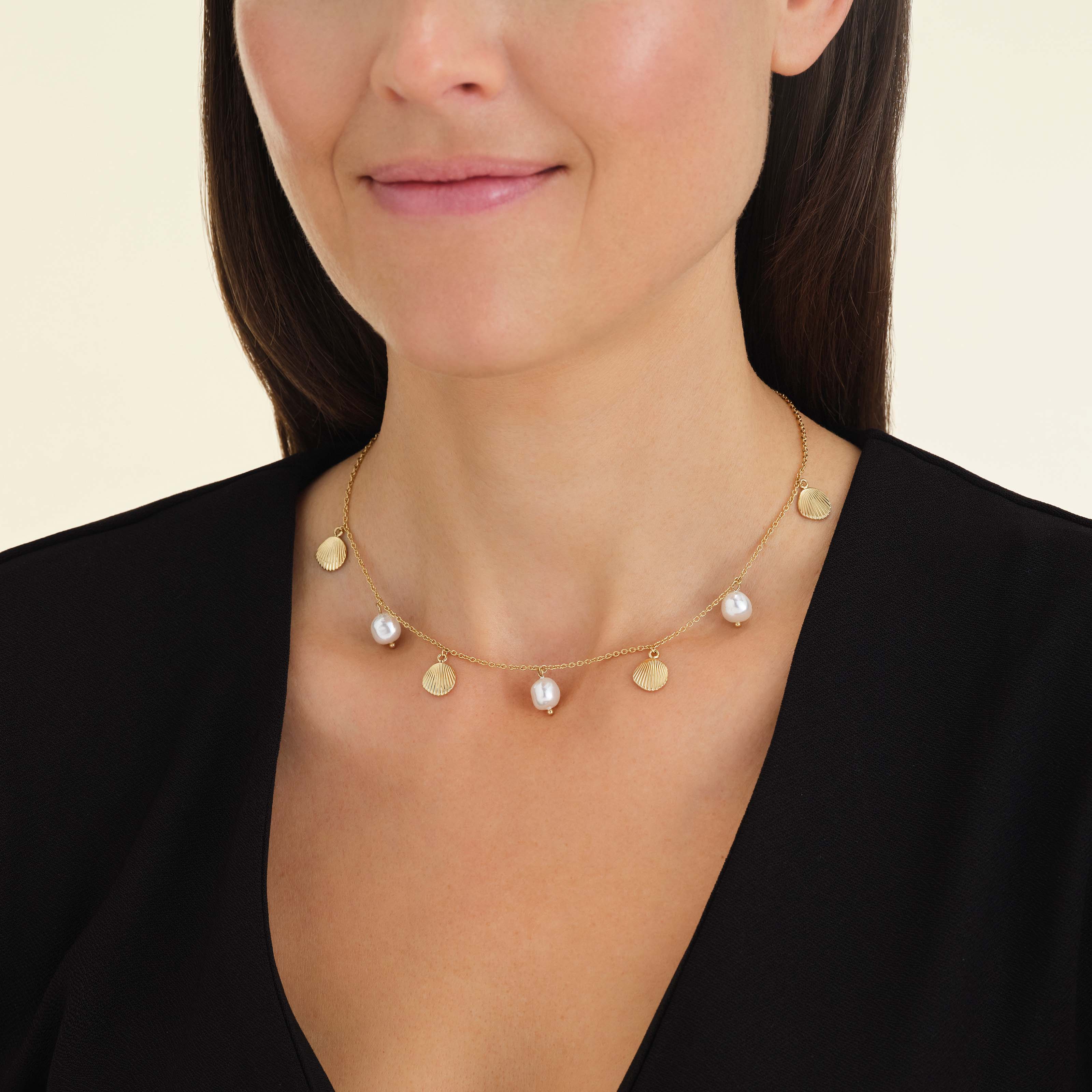 Collier multi coquillages & perles - Image 3