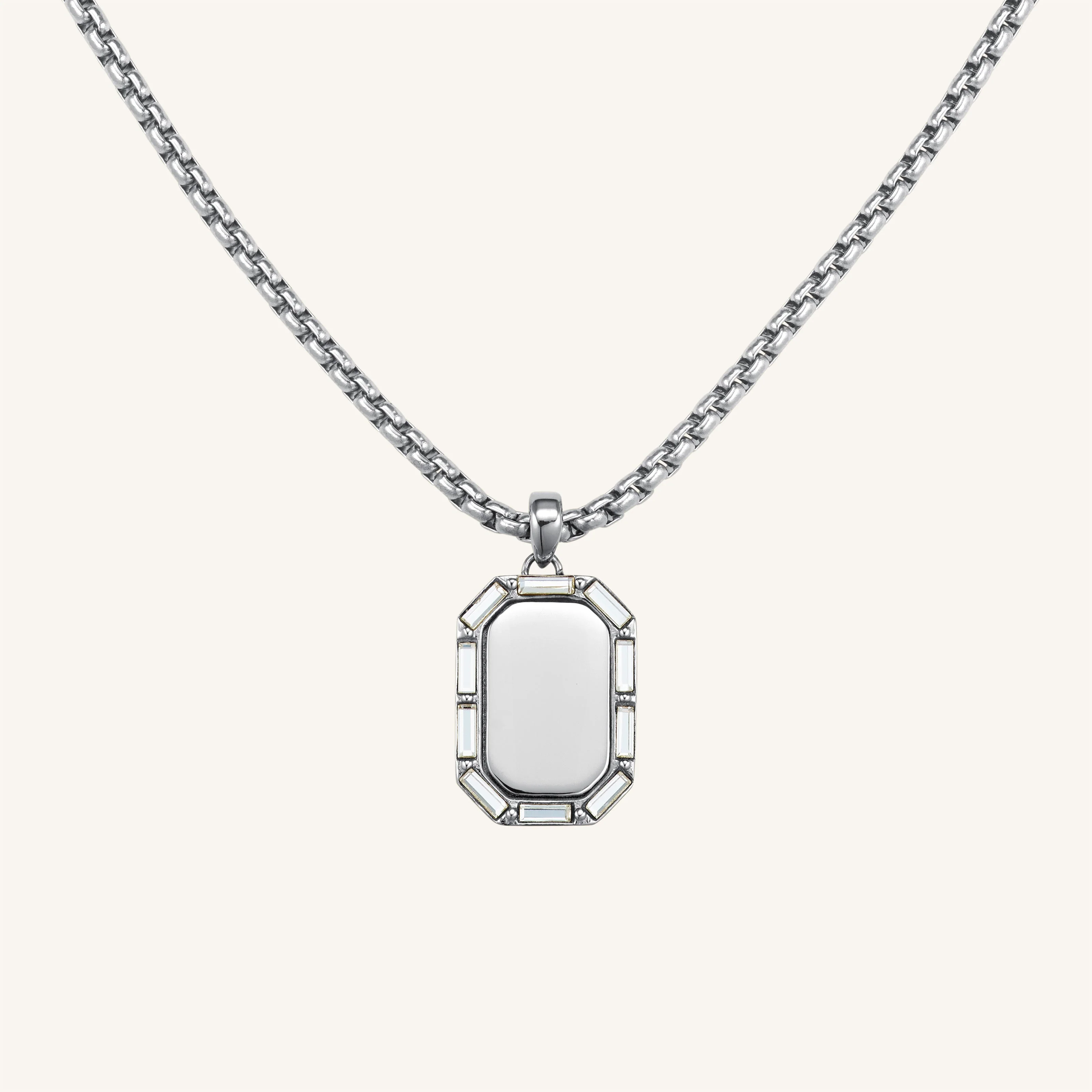 Collier Octogone Et Baguette - Image 2