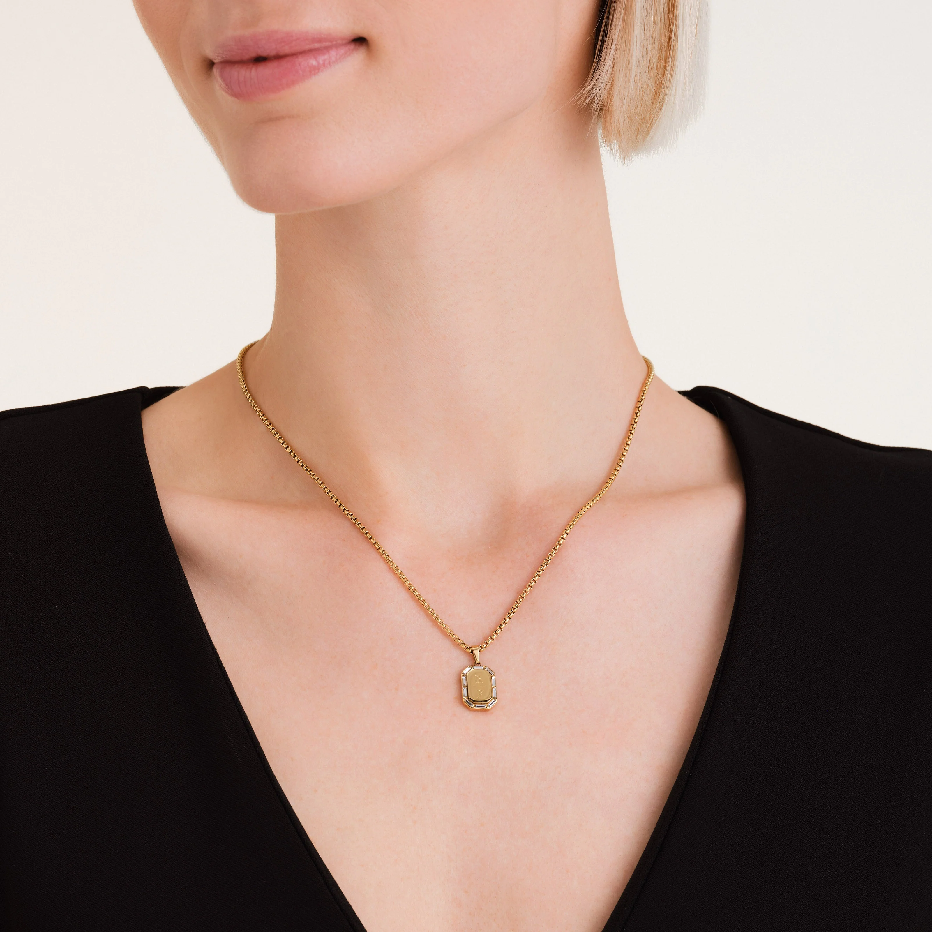 Collier Octogone Et Baguette - Image 5