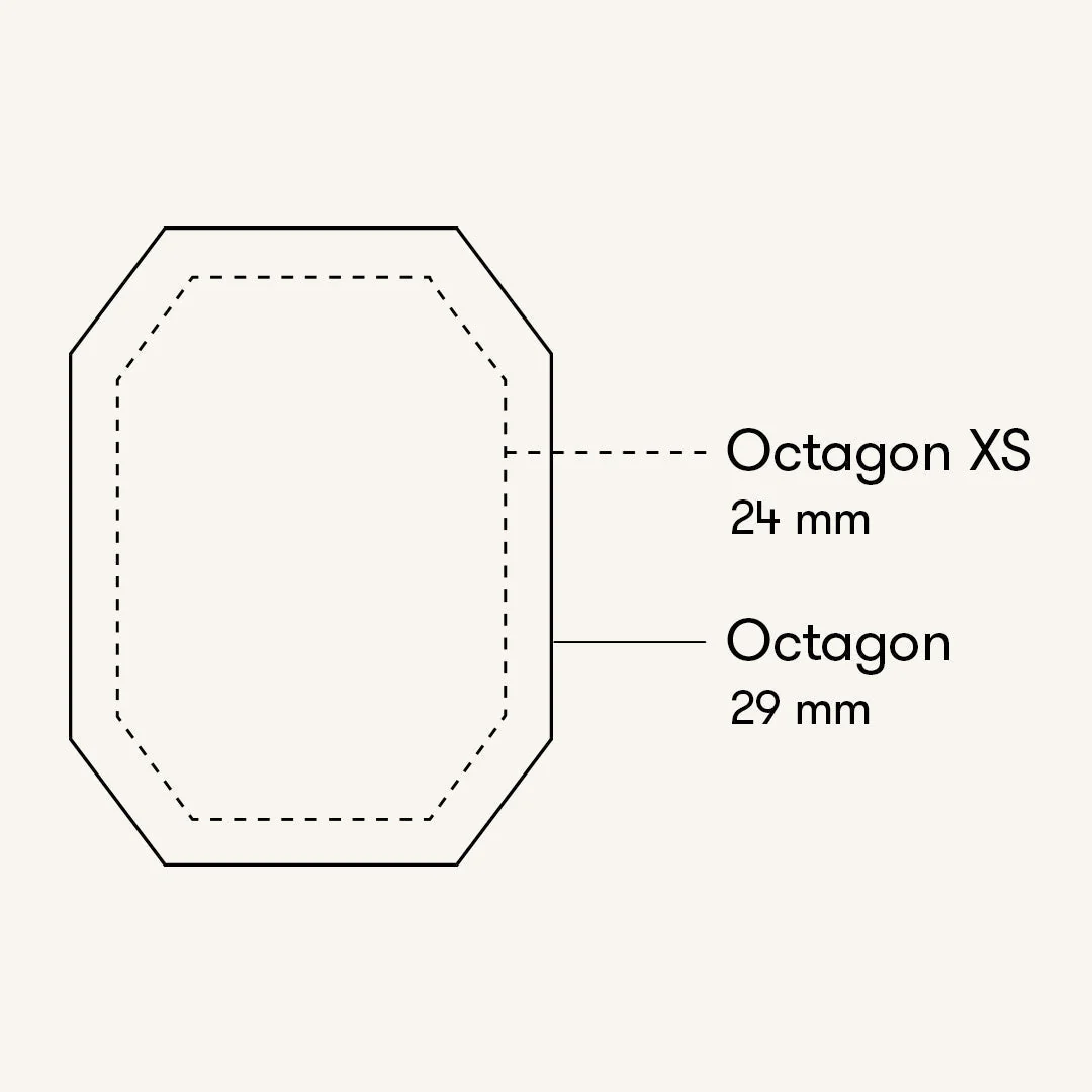Octagon XS Duotone Or Rose - Avec gravure - Image 9
