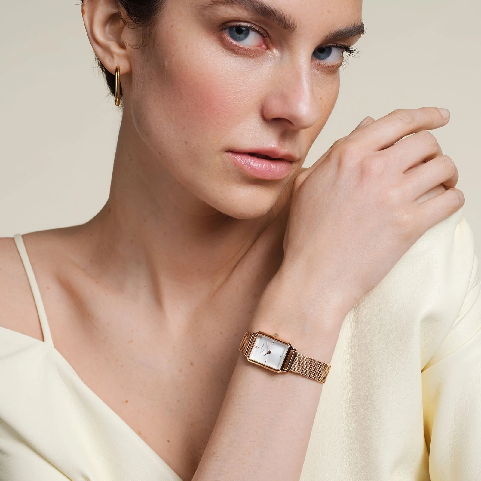 Octagon XS Maille Or Rose - Avec gravure - Image 4