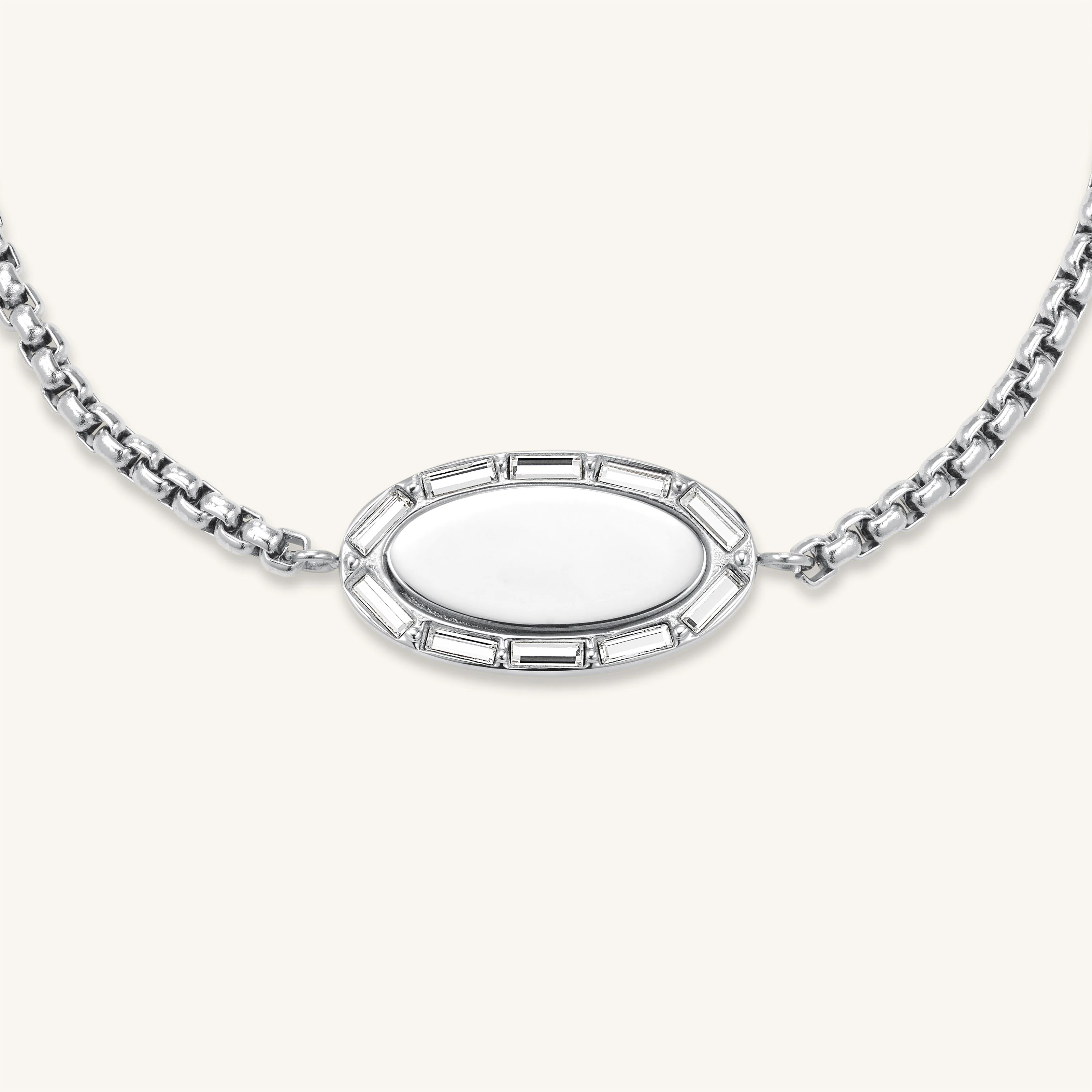 Bracelet Ovale Et Baguette - Image 3