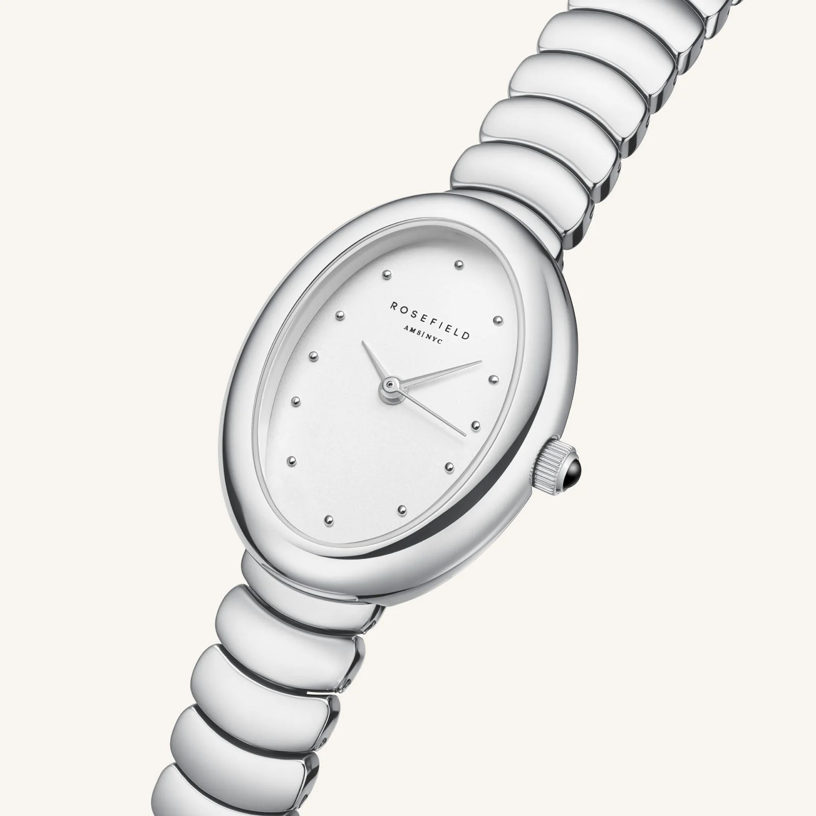 Ovale Argent Blanc - Avec Gravure - Image 5