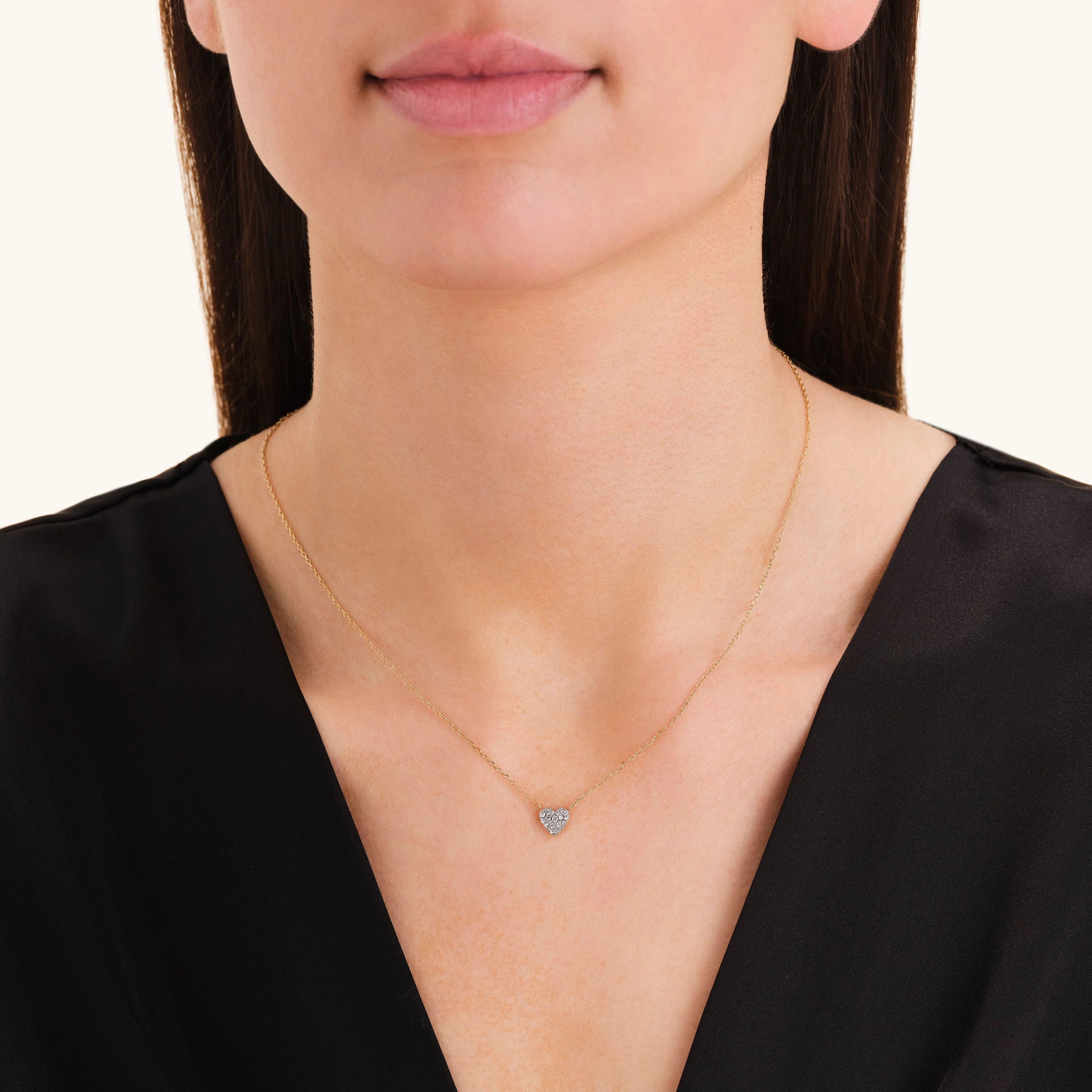 Collier Cœur Pavé - Image 2
