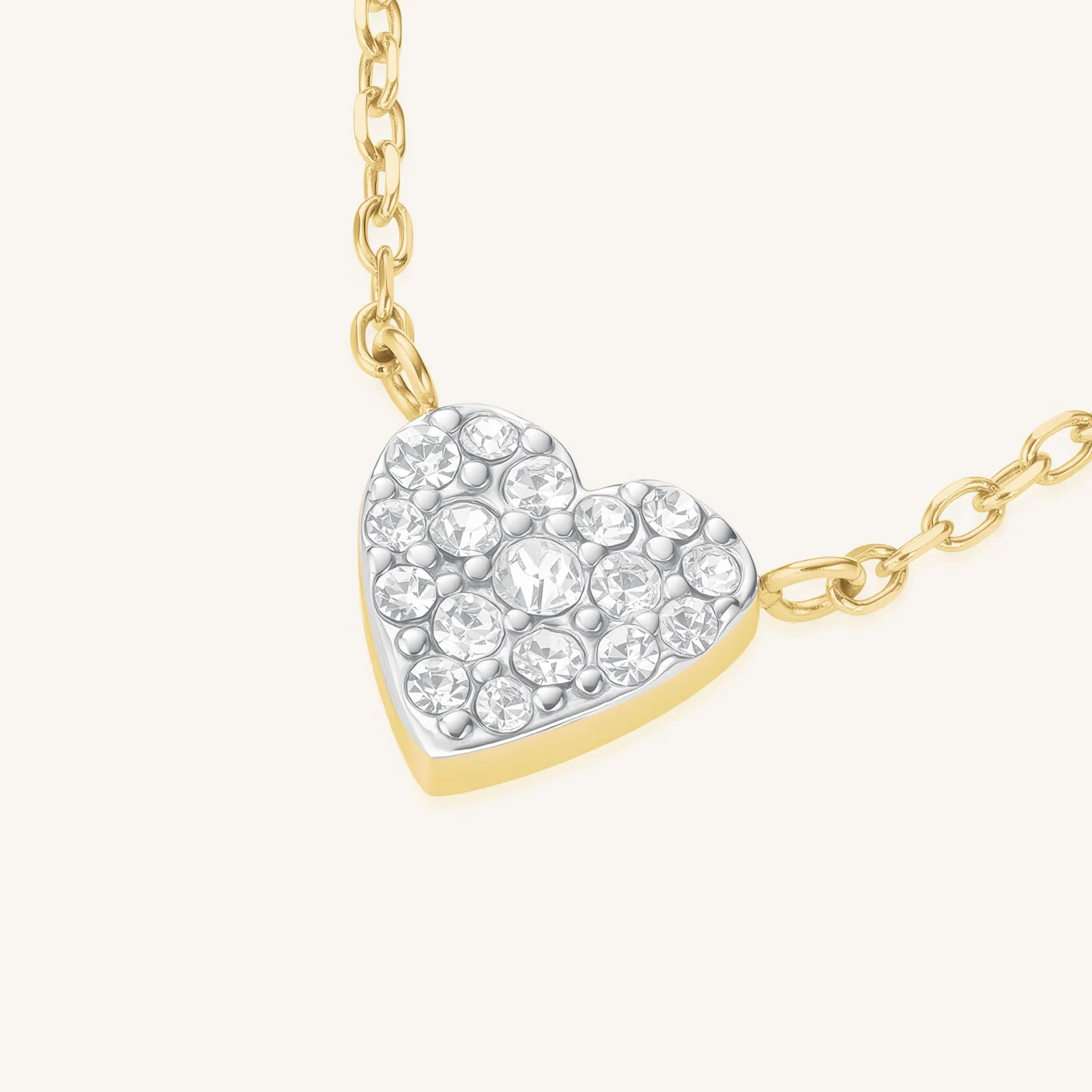 Collier Cœur Pavé - Image 3