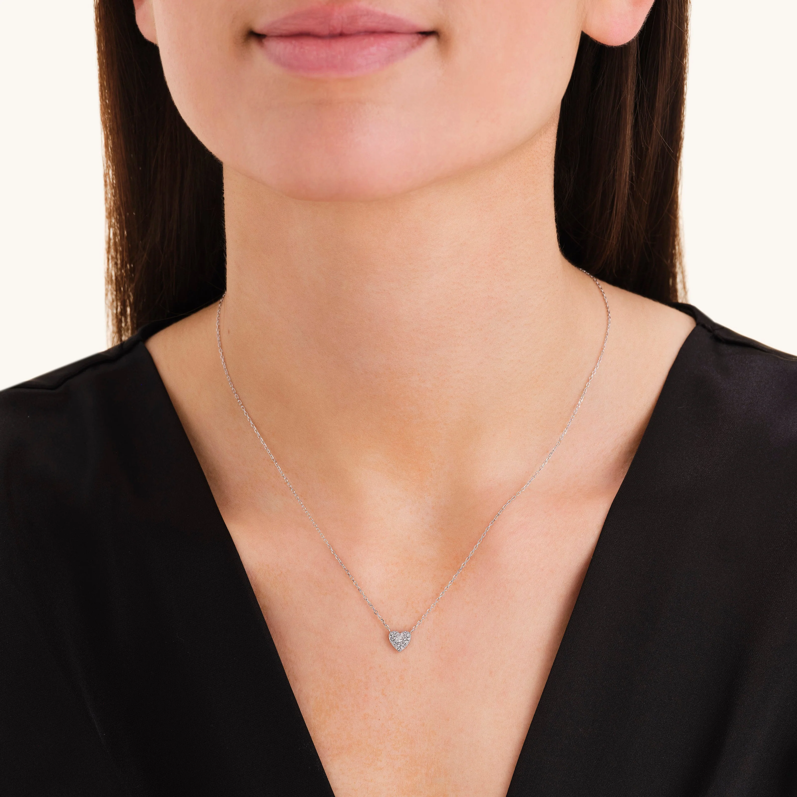 Collier Cœur Pavé - Image 7