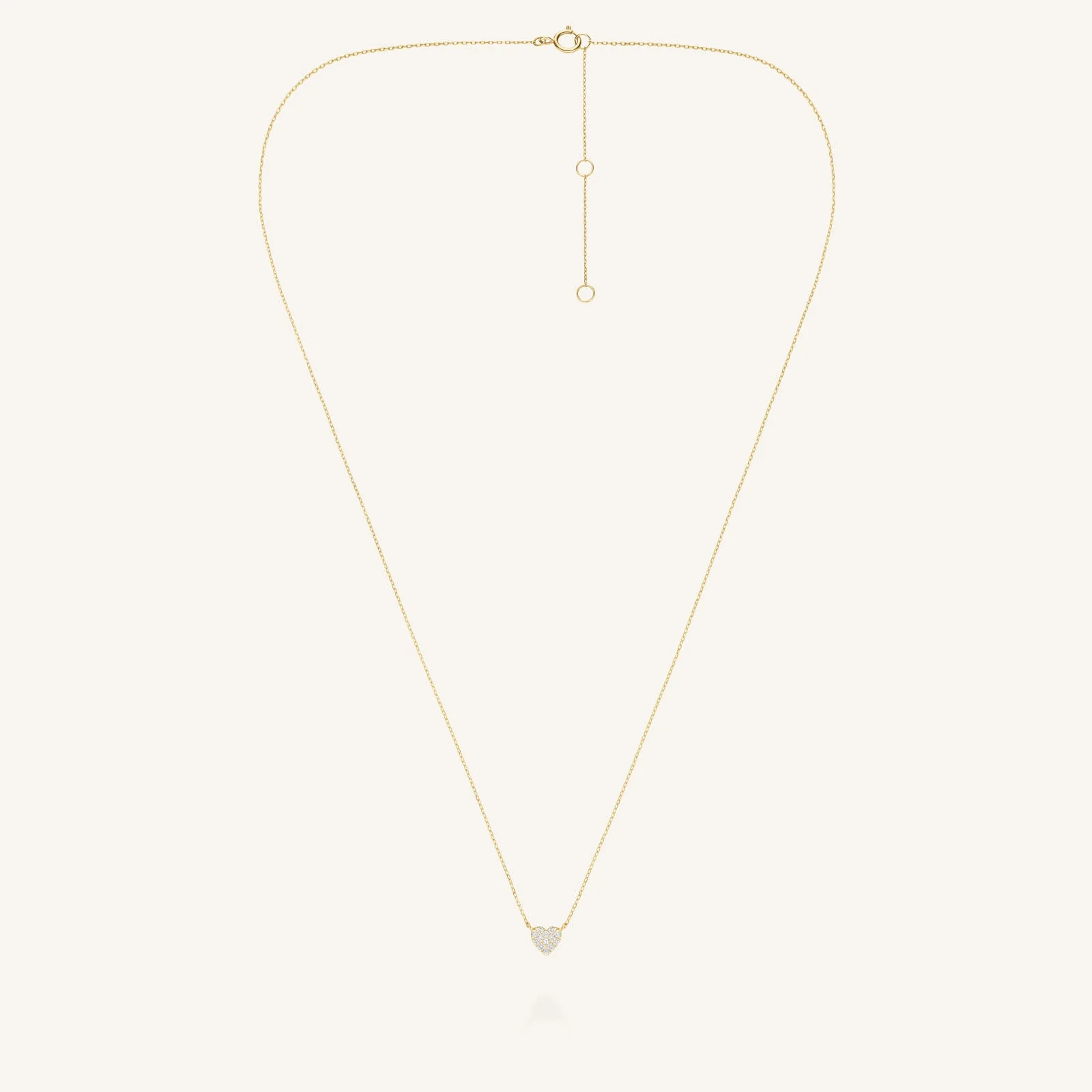 Pave Heart Necklace - Image 5
