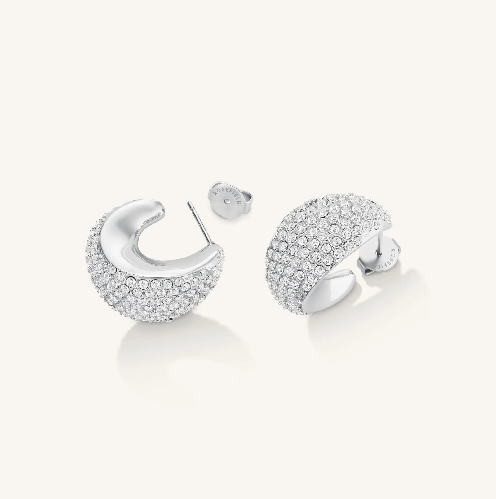 Créoles Lune Pavé - Image 6