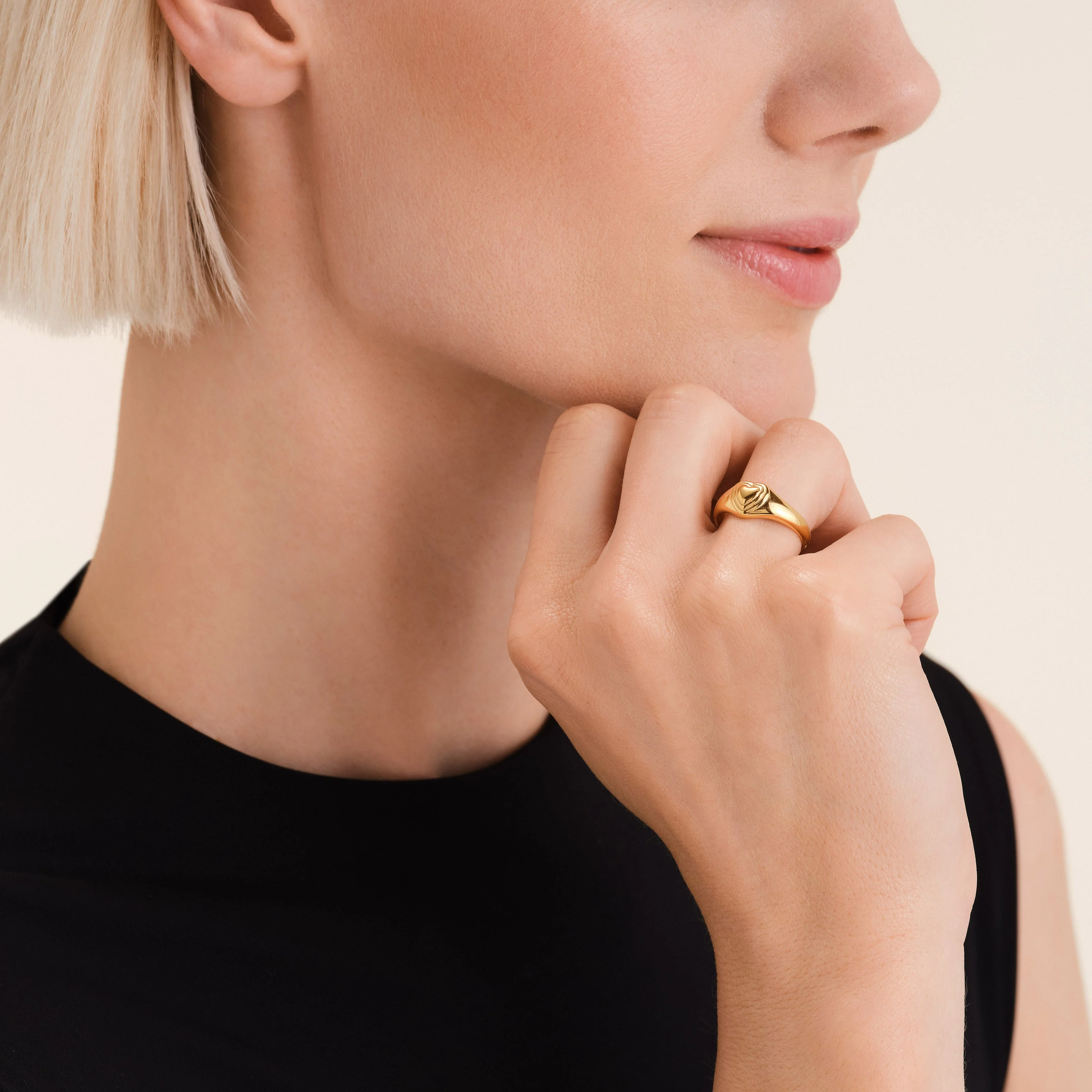 Bague Cœur Refief - Image 2