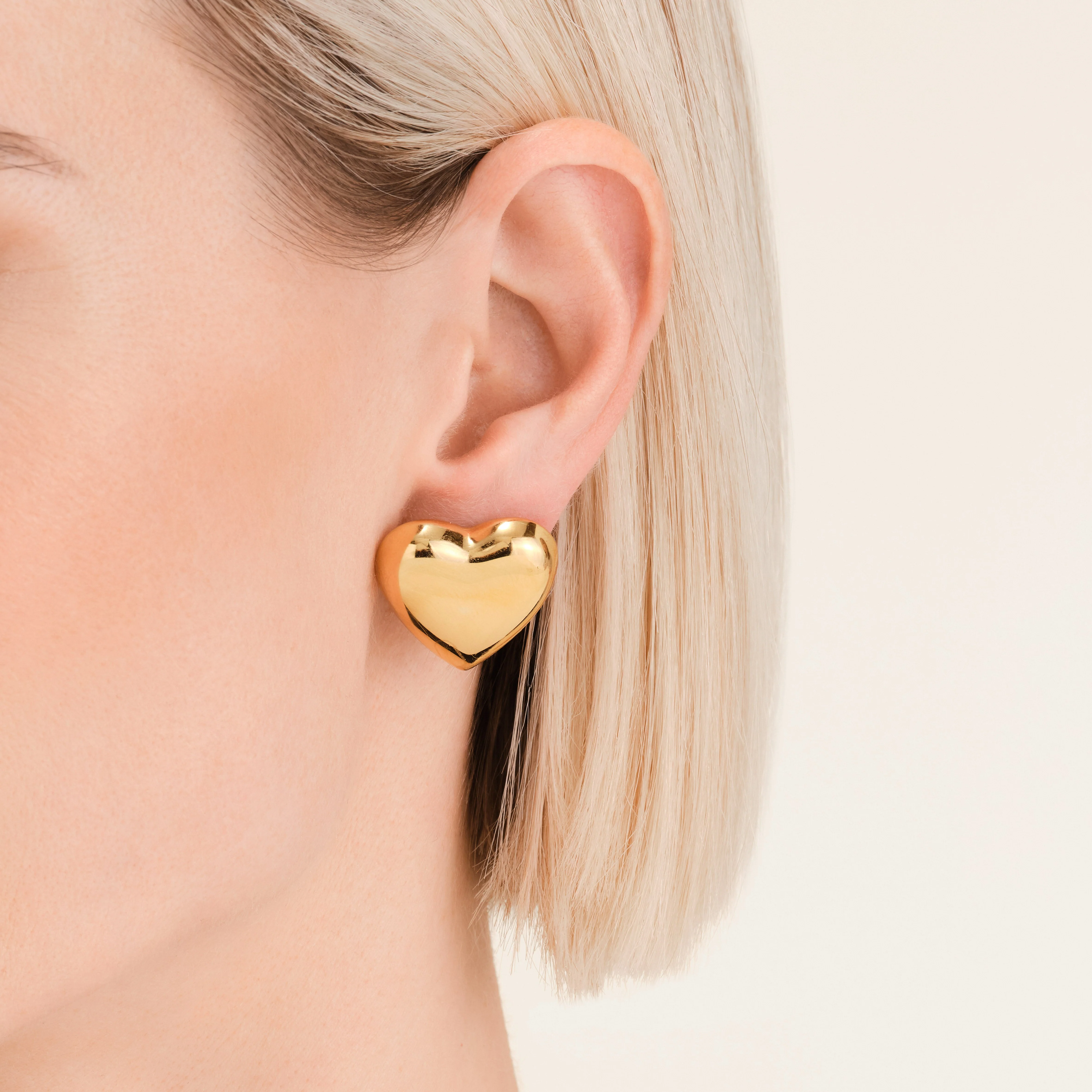 Boucles d'oreilles Grand Cœur - Image 2