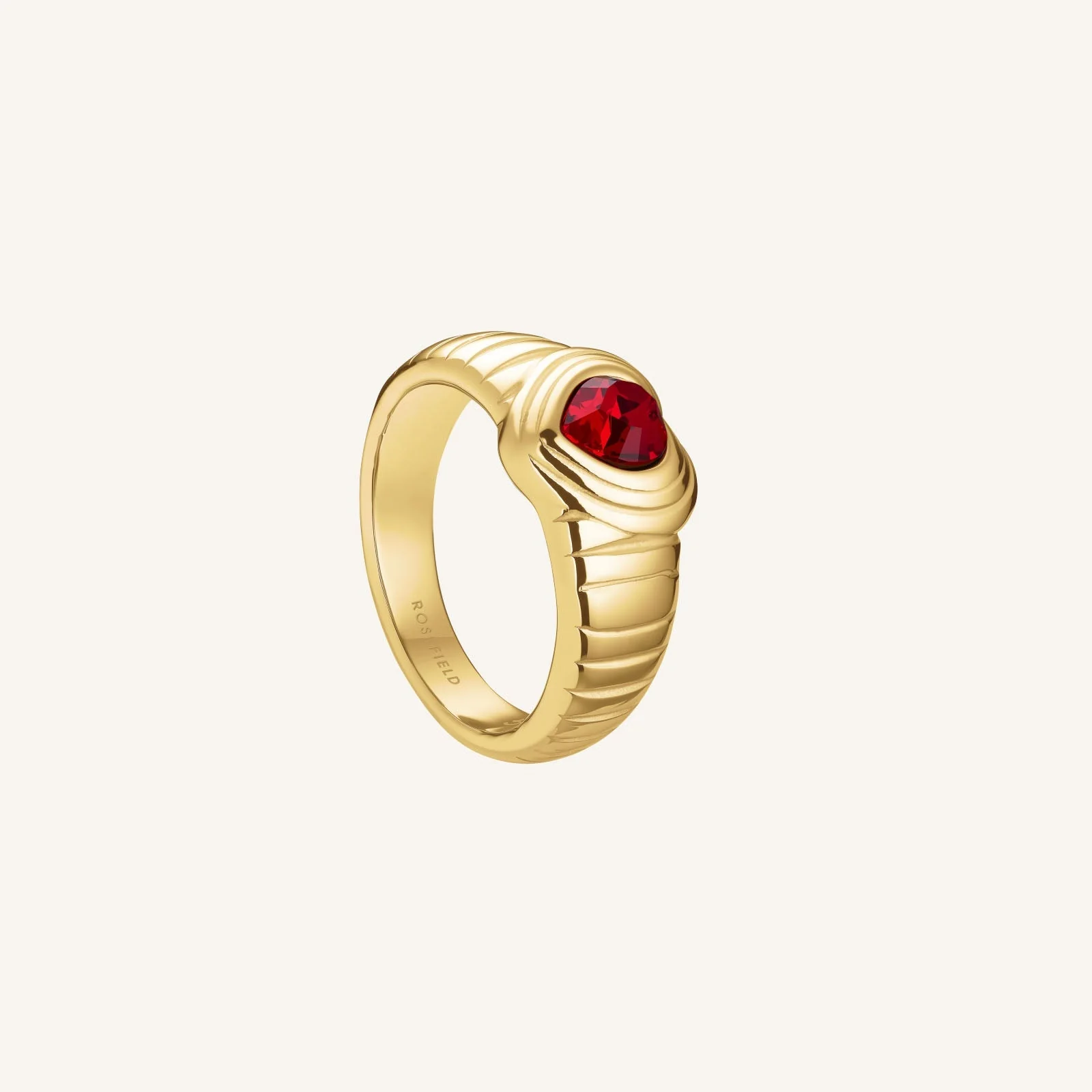 Bague Striée Cœur - Image 3