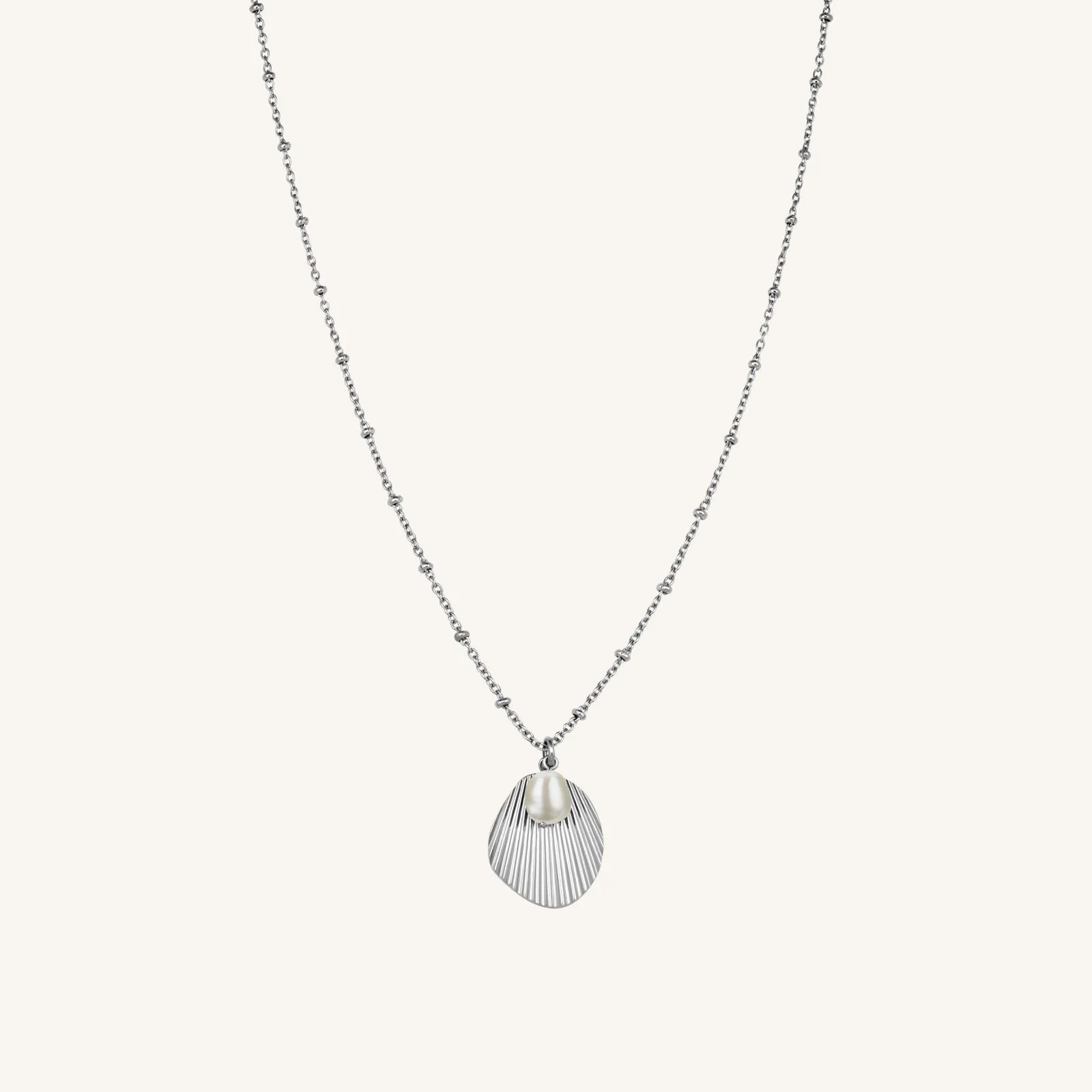 Collier coquillage & perle - Image 2