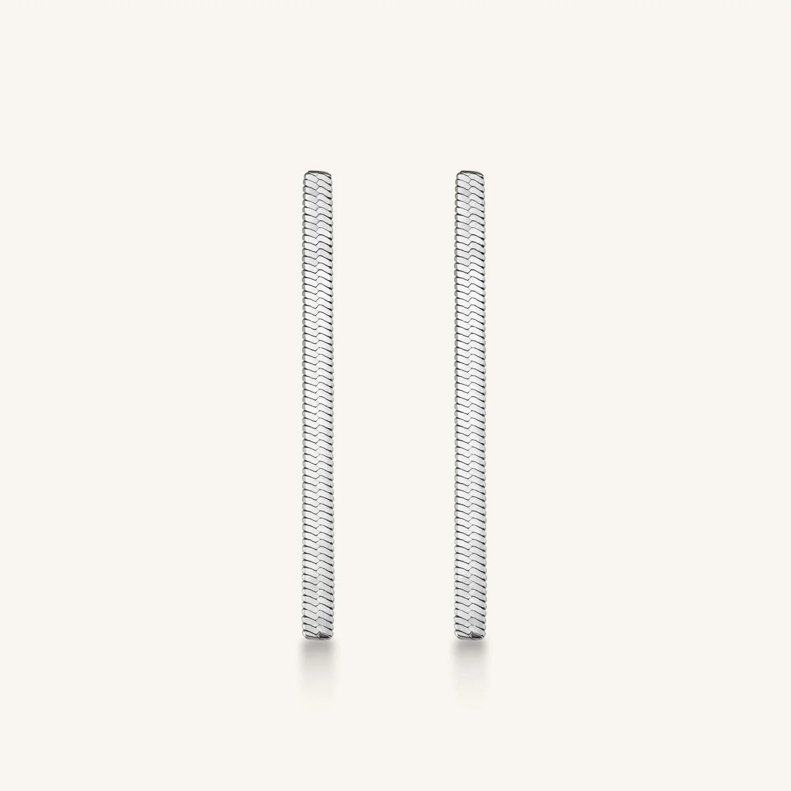Boucles D’Oreilles Serpent Argent - Image 3