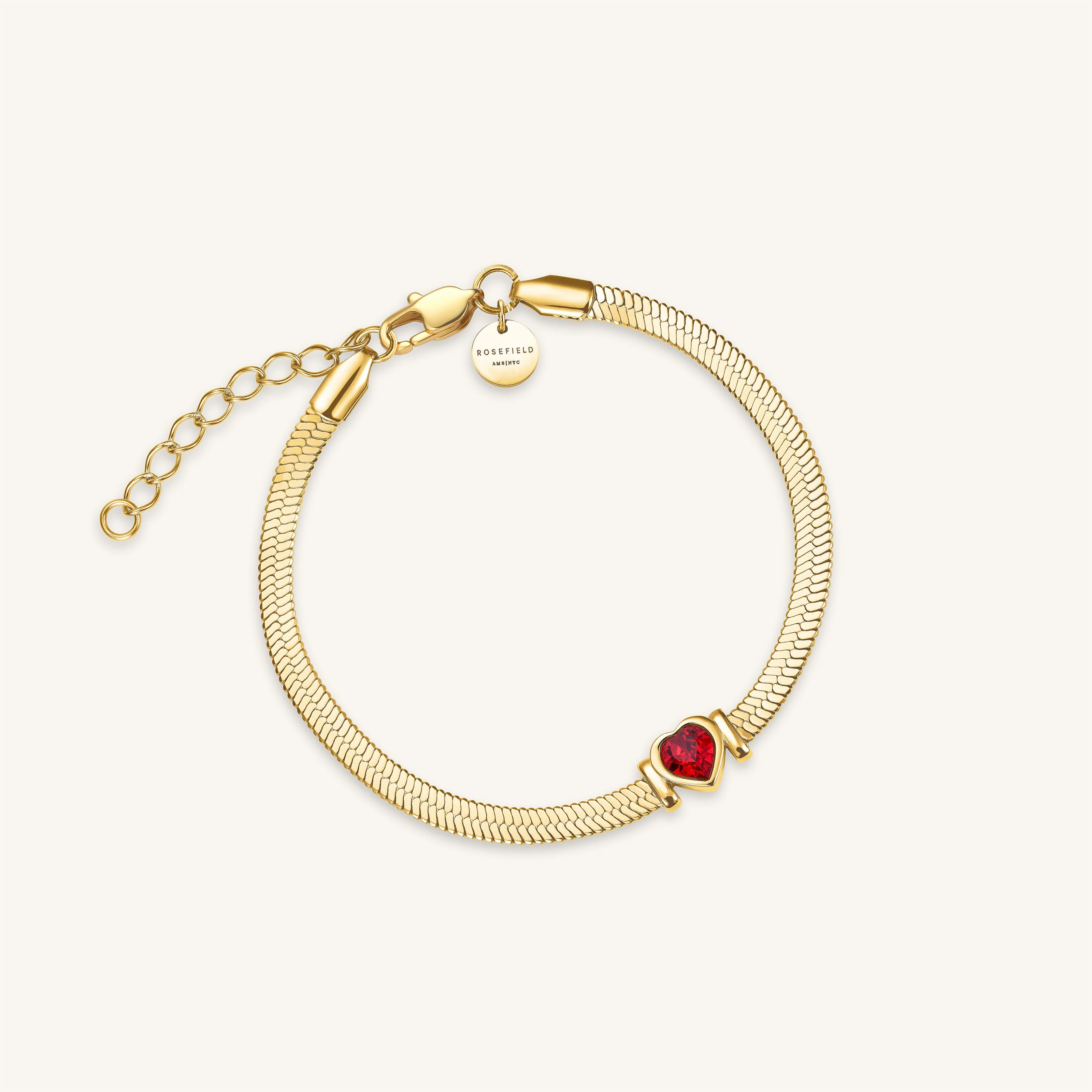 Bracelet Chaîne Serpend Et Cœur - Image 5
