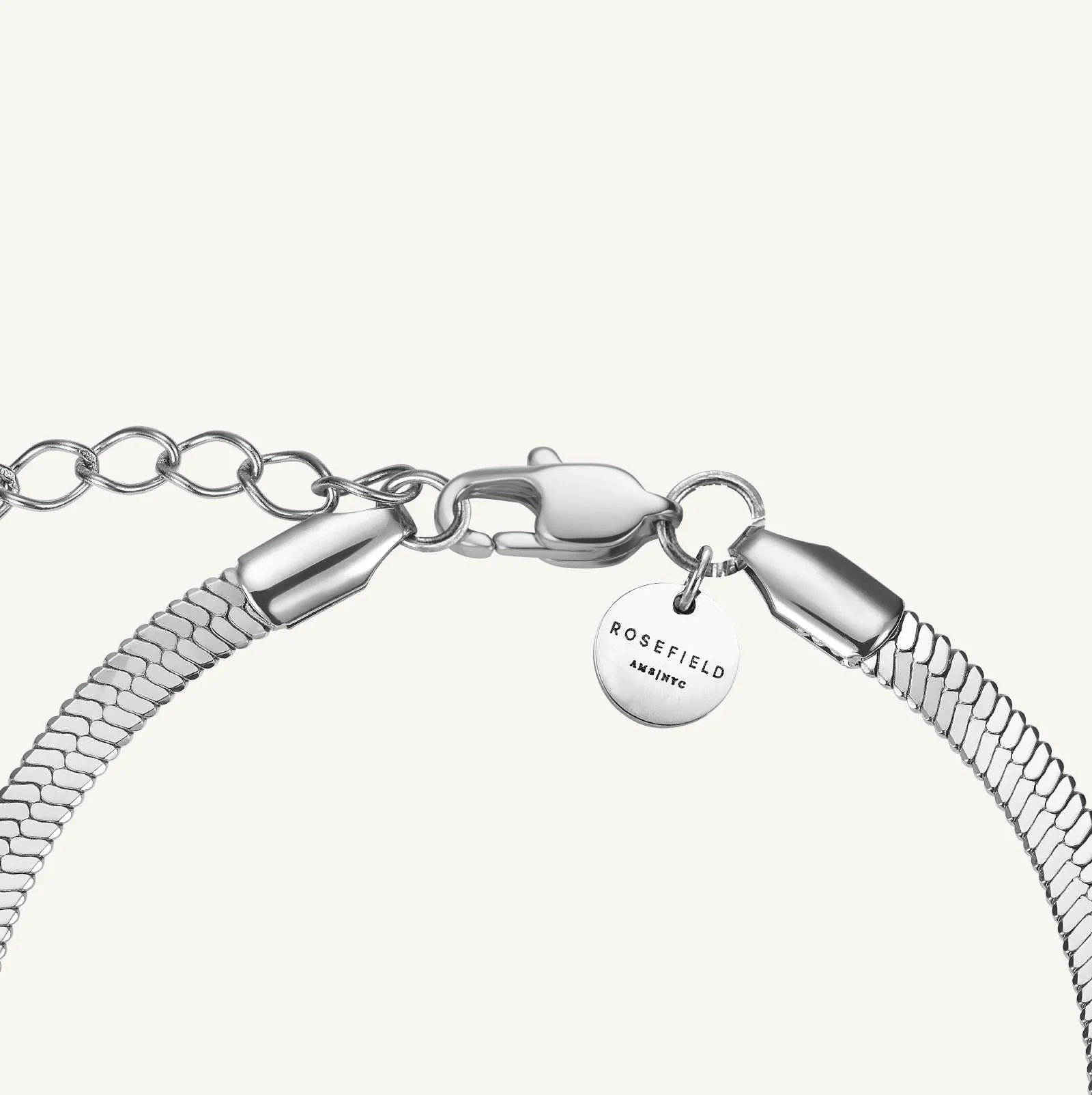 Bracelet Chaîne Serpend Et Cœur Argent - Image 4