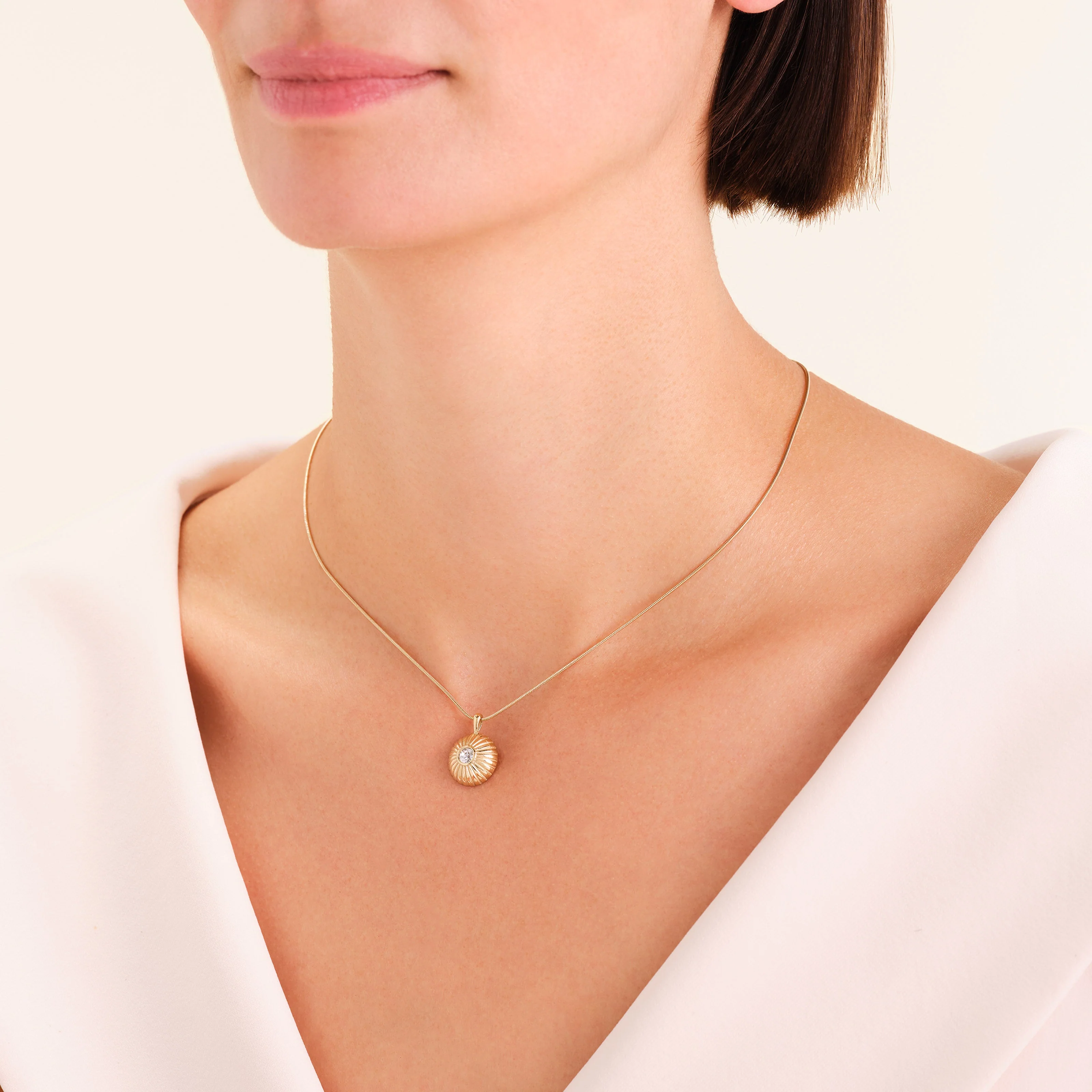 Collier Rond Solitaire - Image 2