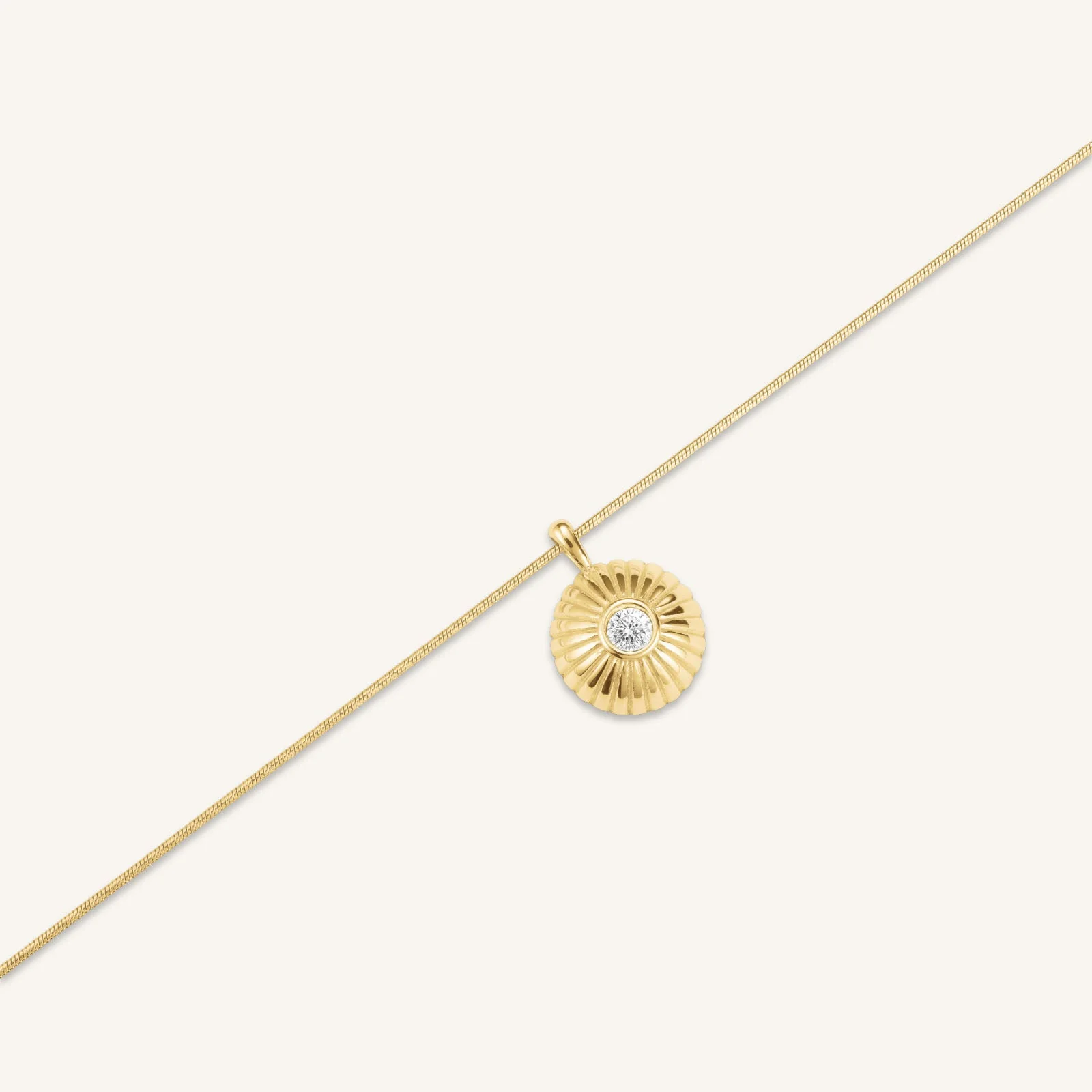 Collier Rond Solitaire - Image 4