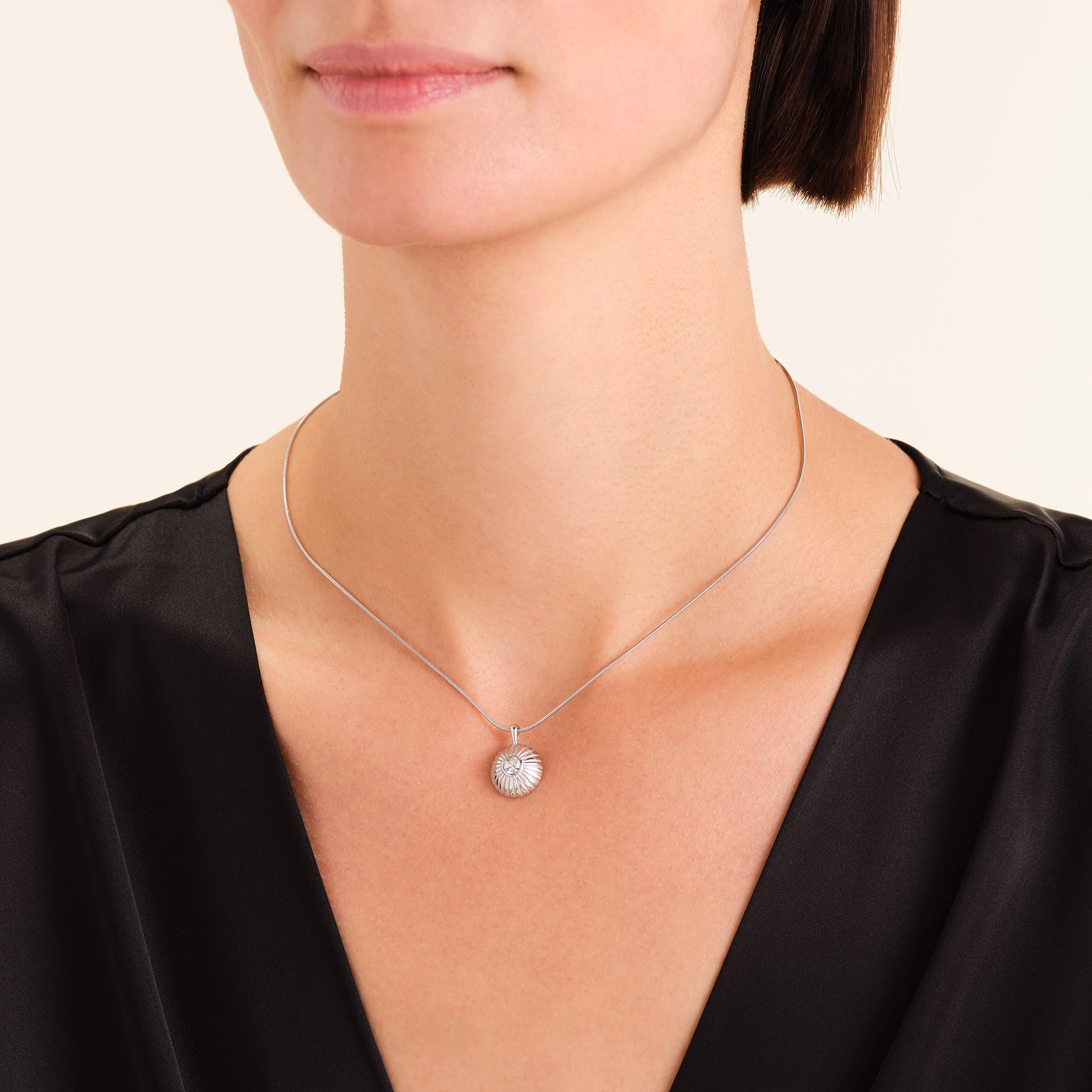 Collier Rond Solitaire - Image 7