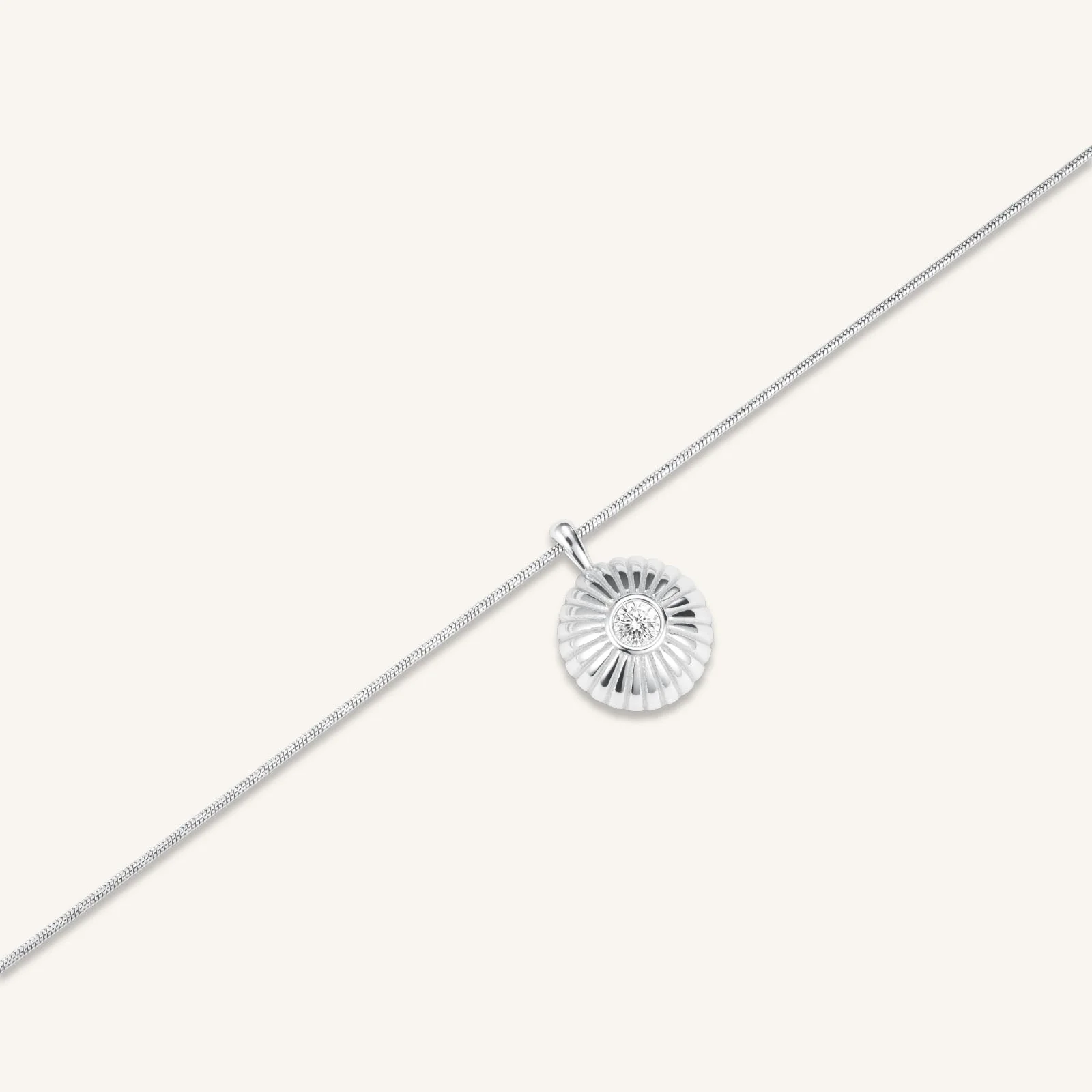 Collier Rond Solitaire - Image 9