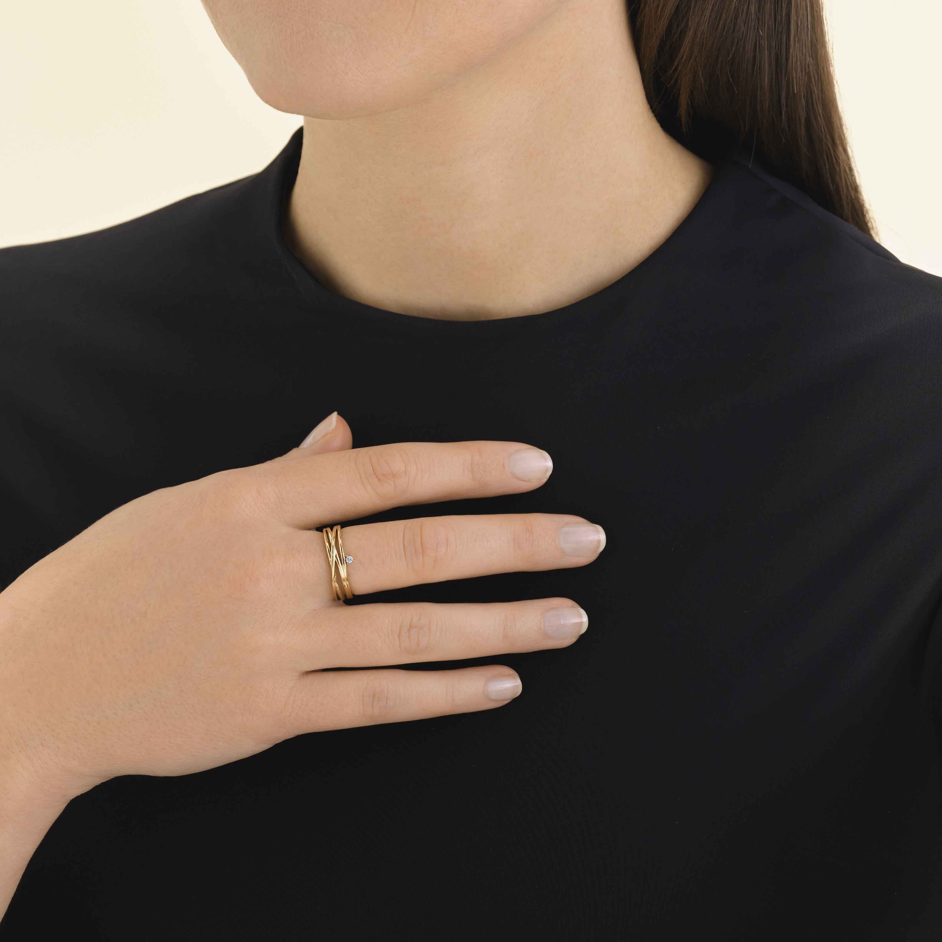 Bague spirale cristal - Image 2