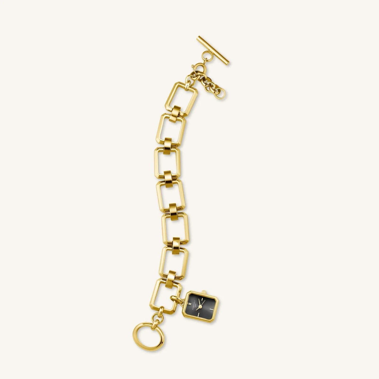 Octagon Chain Or Noir- Avec gravure - Image 5