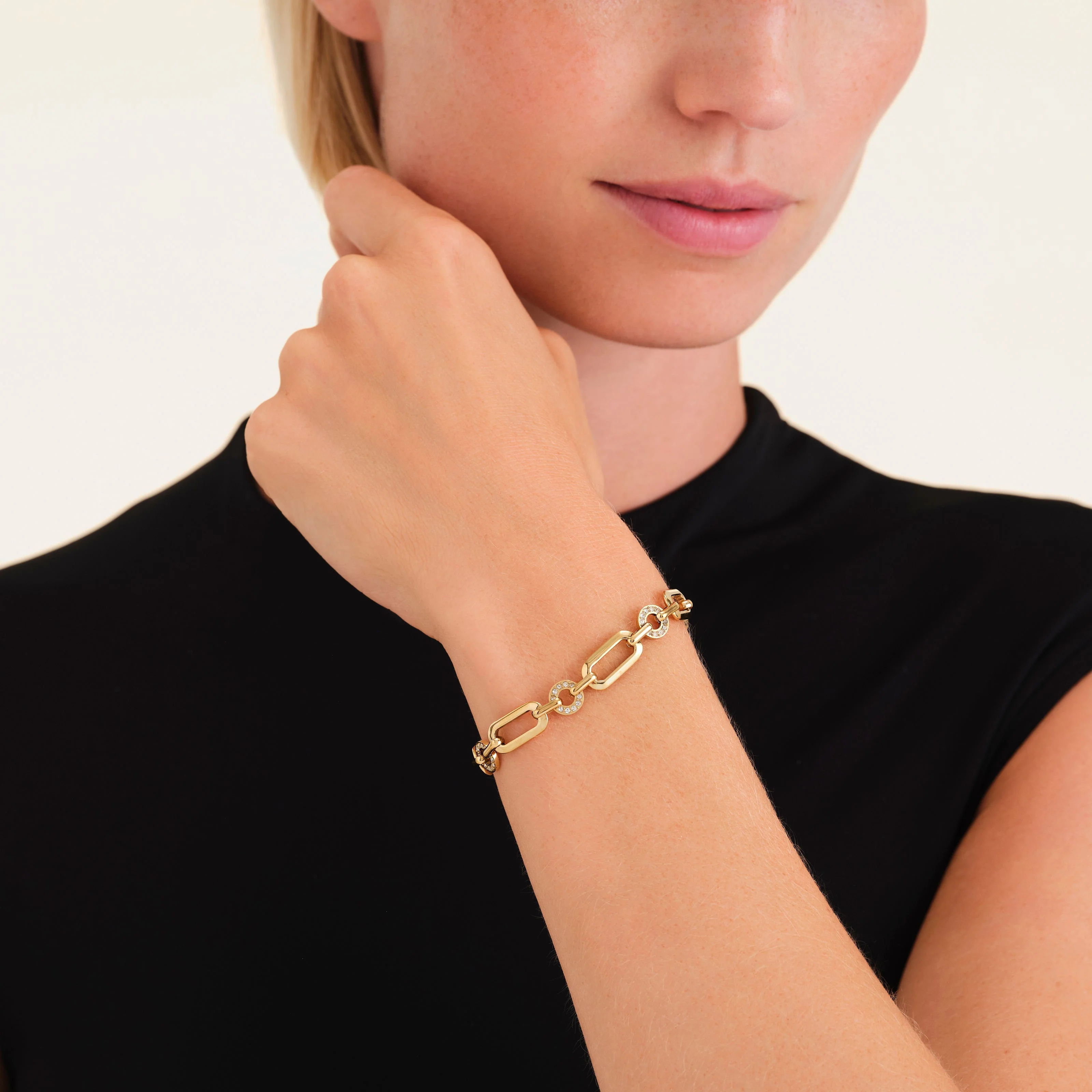 Bracelet Maillons Géométriques - Image 2