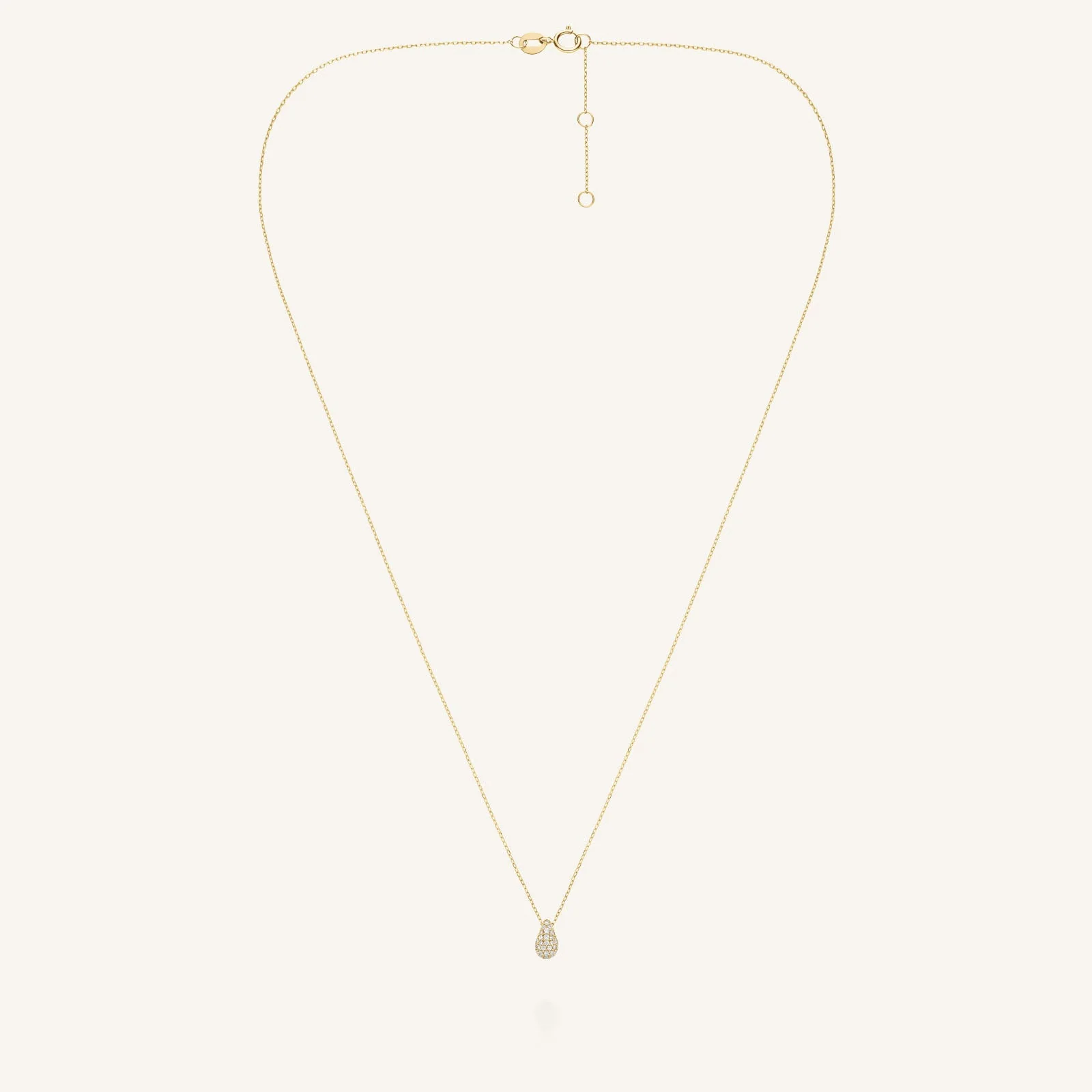 Teardrop Pave Necklace - Image 5