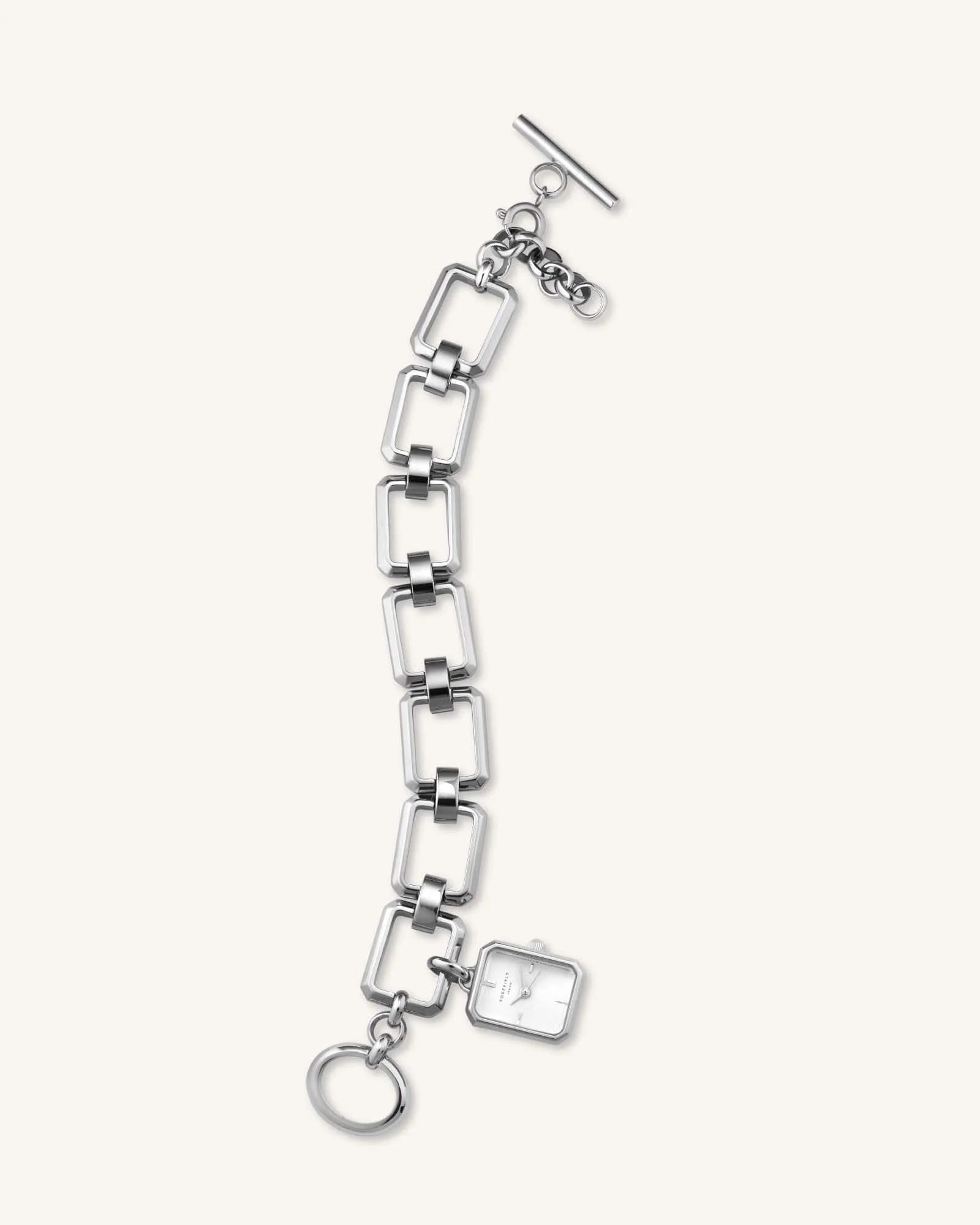 Octagon Charm Chain Argent - Avec Gravure - Image 4