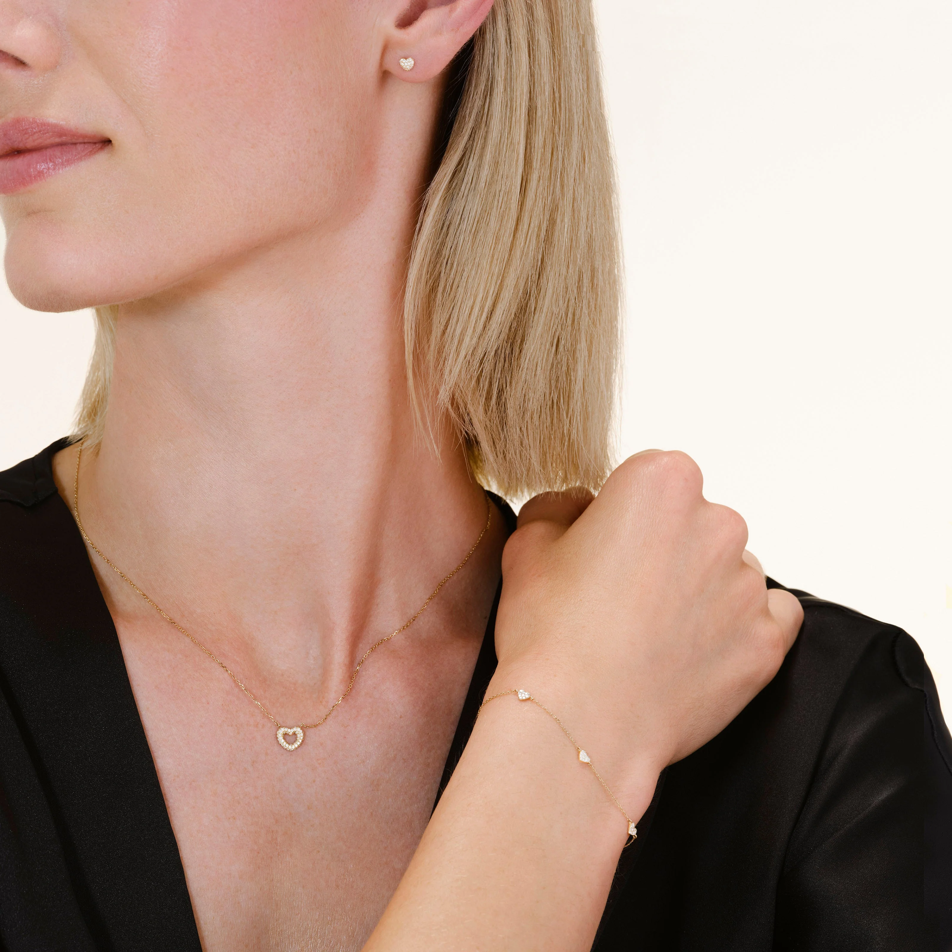 Triple Heart Pave Bracelet - Image 2