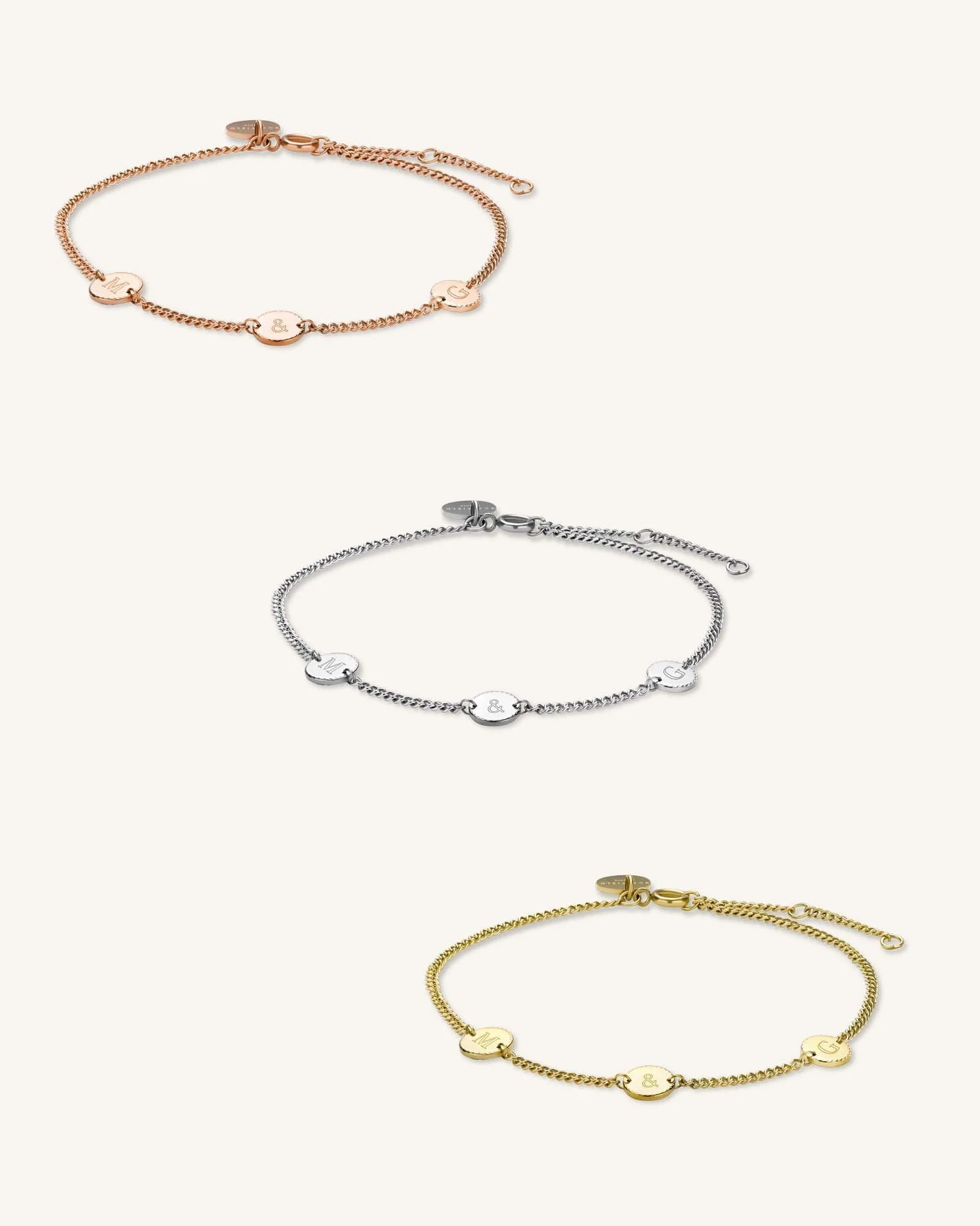 Bracelet 3 initiales - Image 10